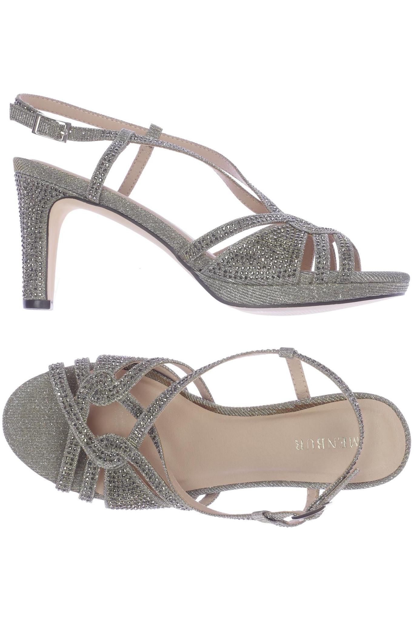 

Menbur Damen Sandale, silber, Gr. 39