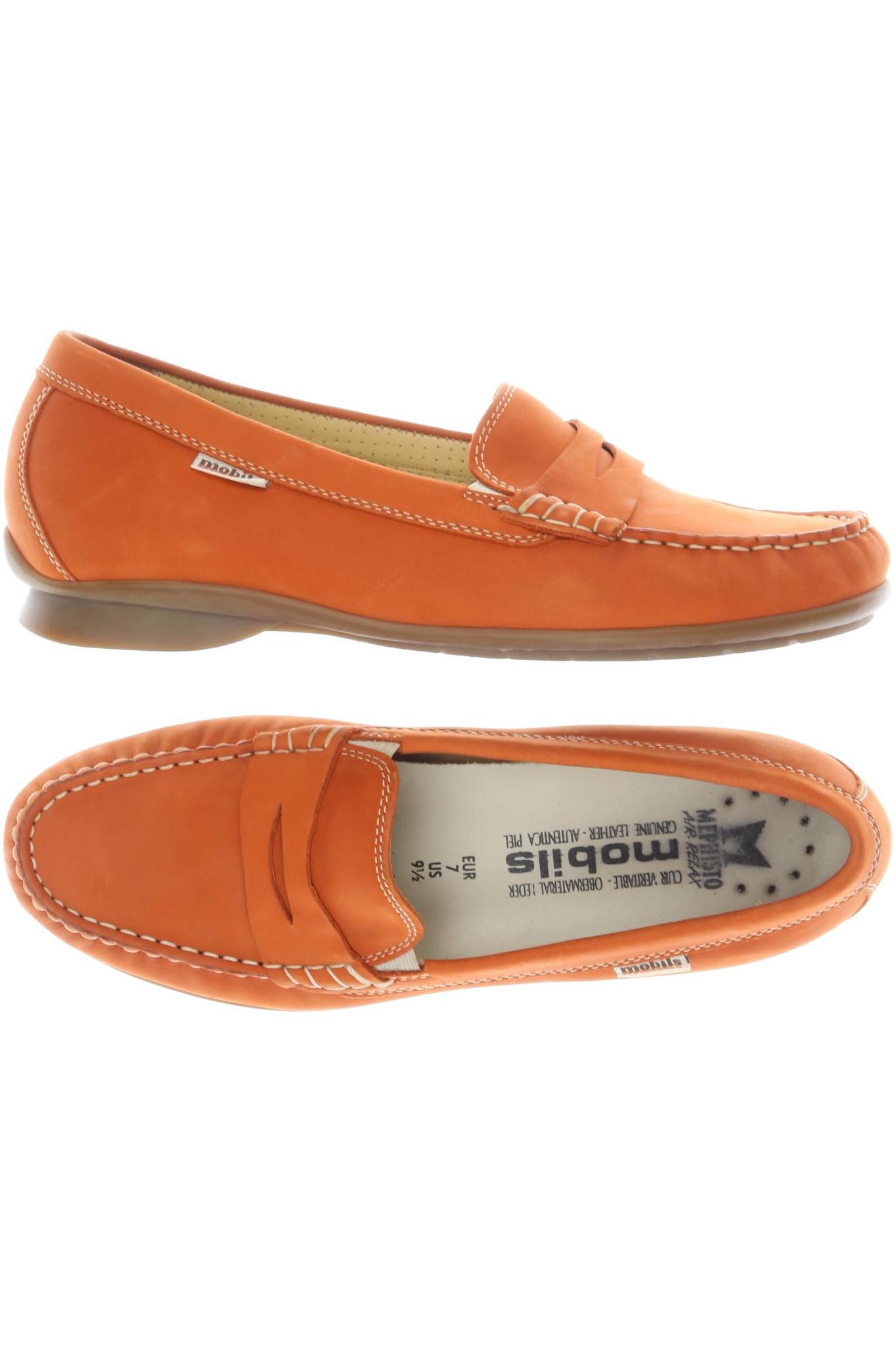 

Mephisto Damen Halbschuh, orange, Gr. 9.5