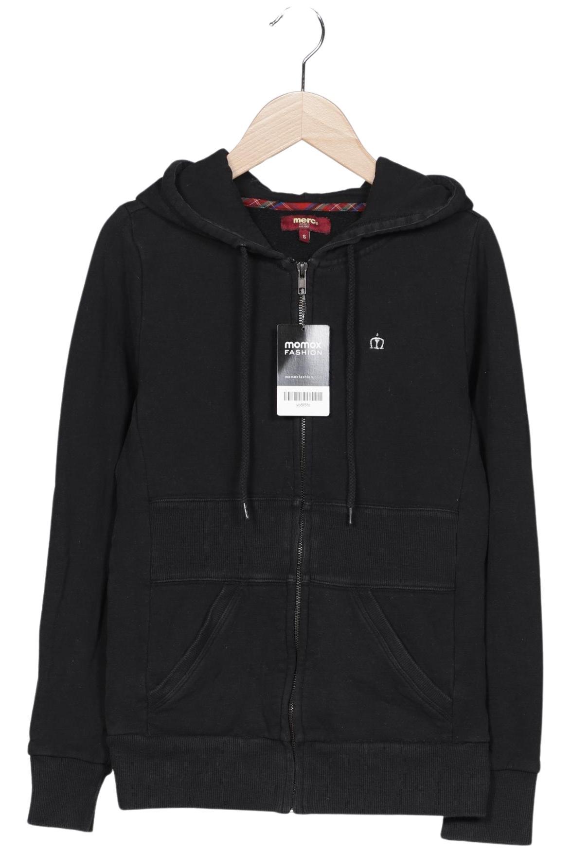 

merc Damen Kapuzenpullover, schwarz, Gr. 36