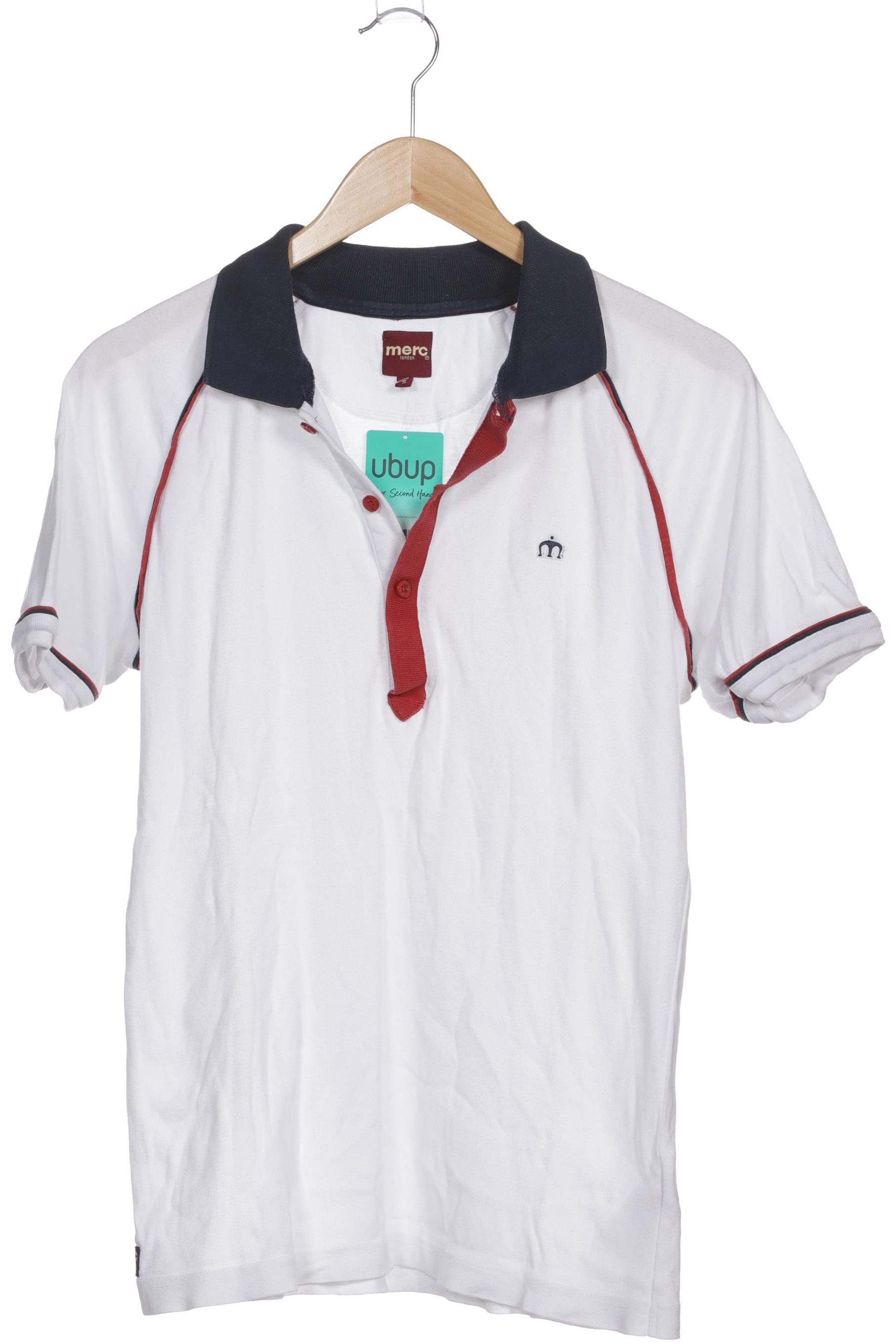 Thumbnail - merc Herren Poloshirt, weiß, Gr.