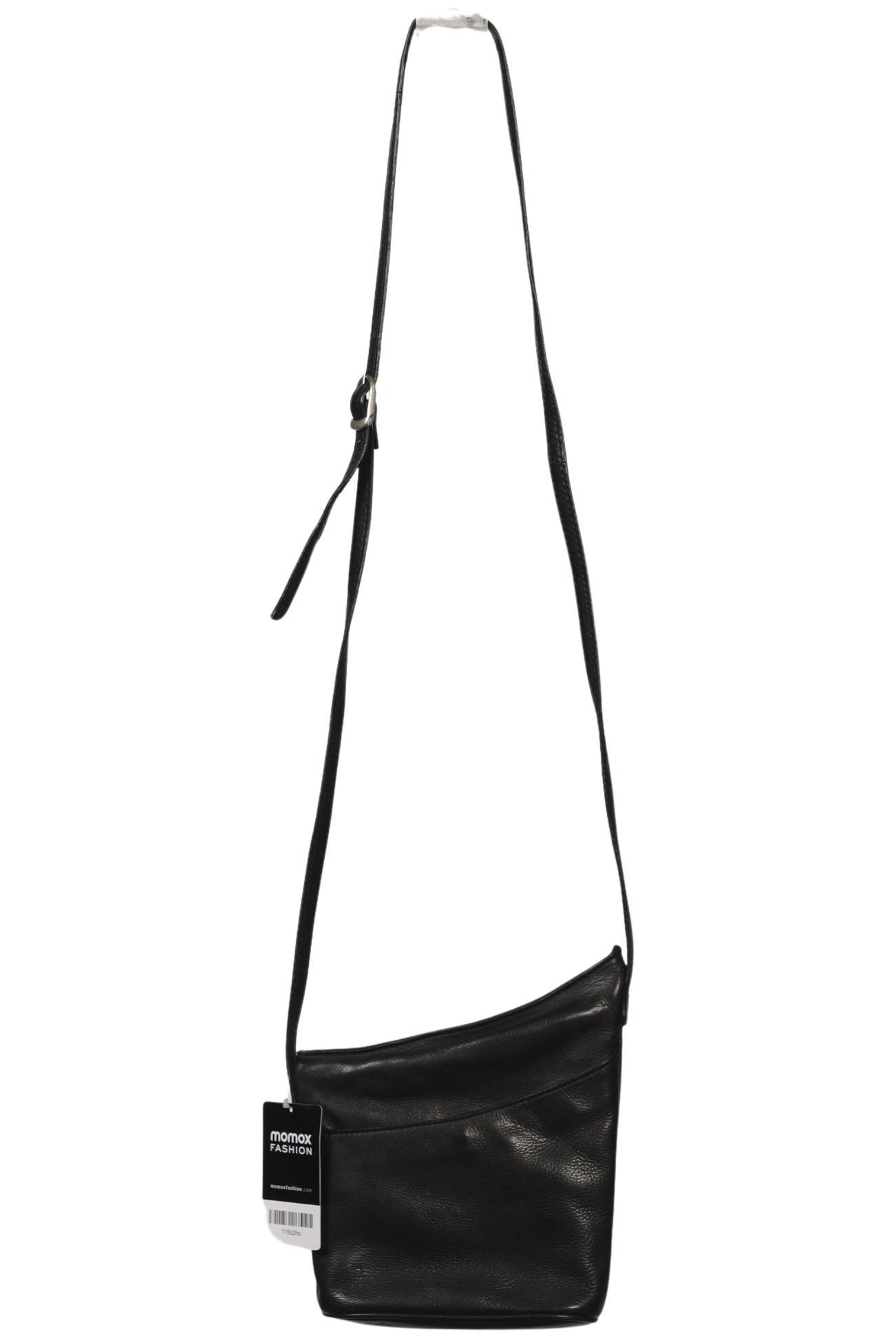 

Merlin Lederwerkstatt Damen Handtasche, schwarz, Gr.