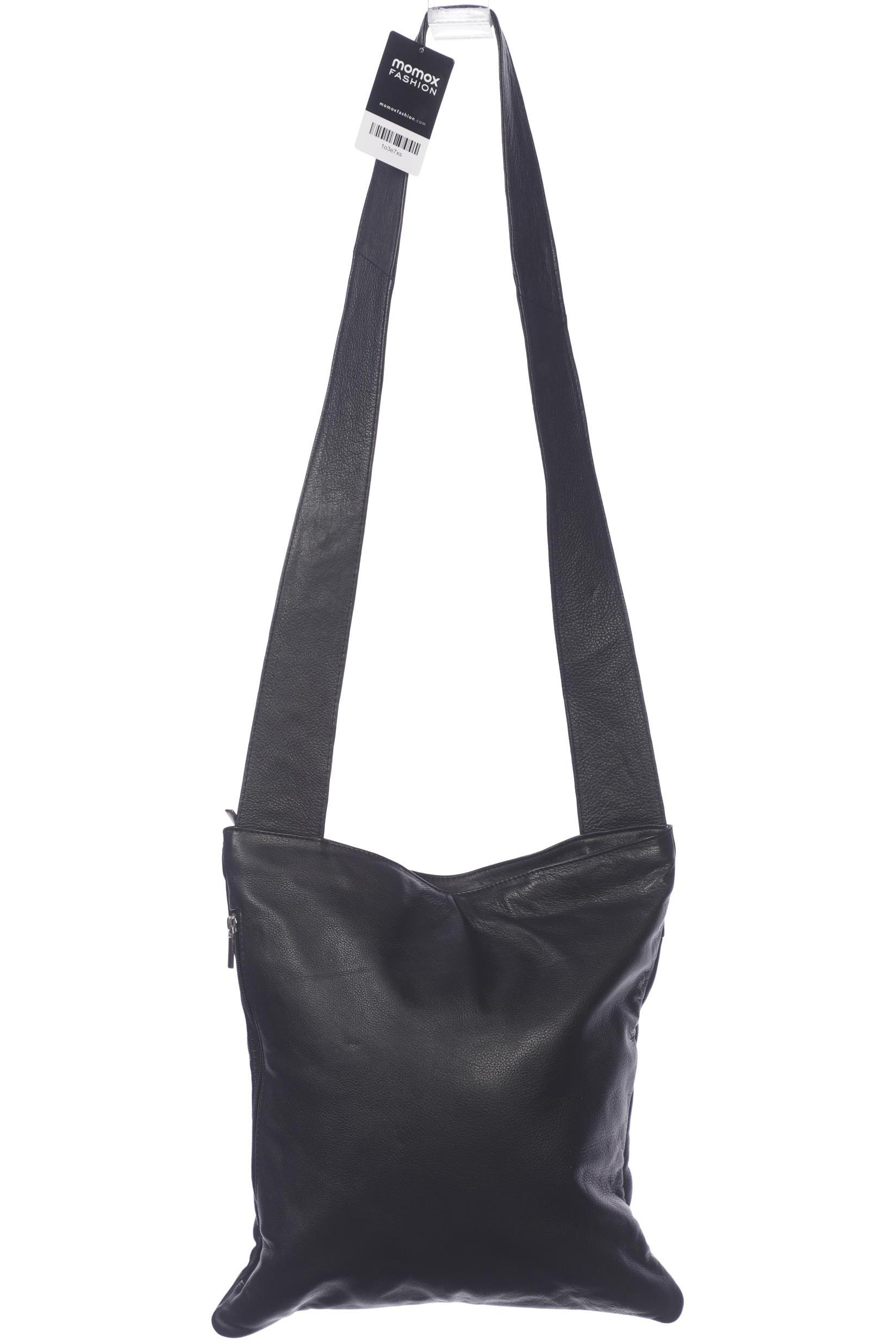 

Merlin Lederwerkstatt Damen Handtasche, schwarz, Gr.