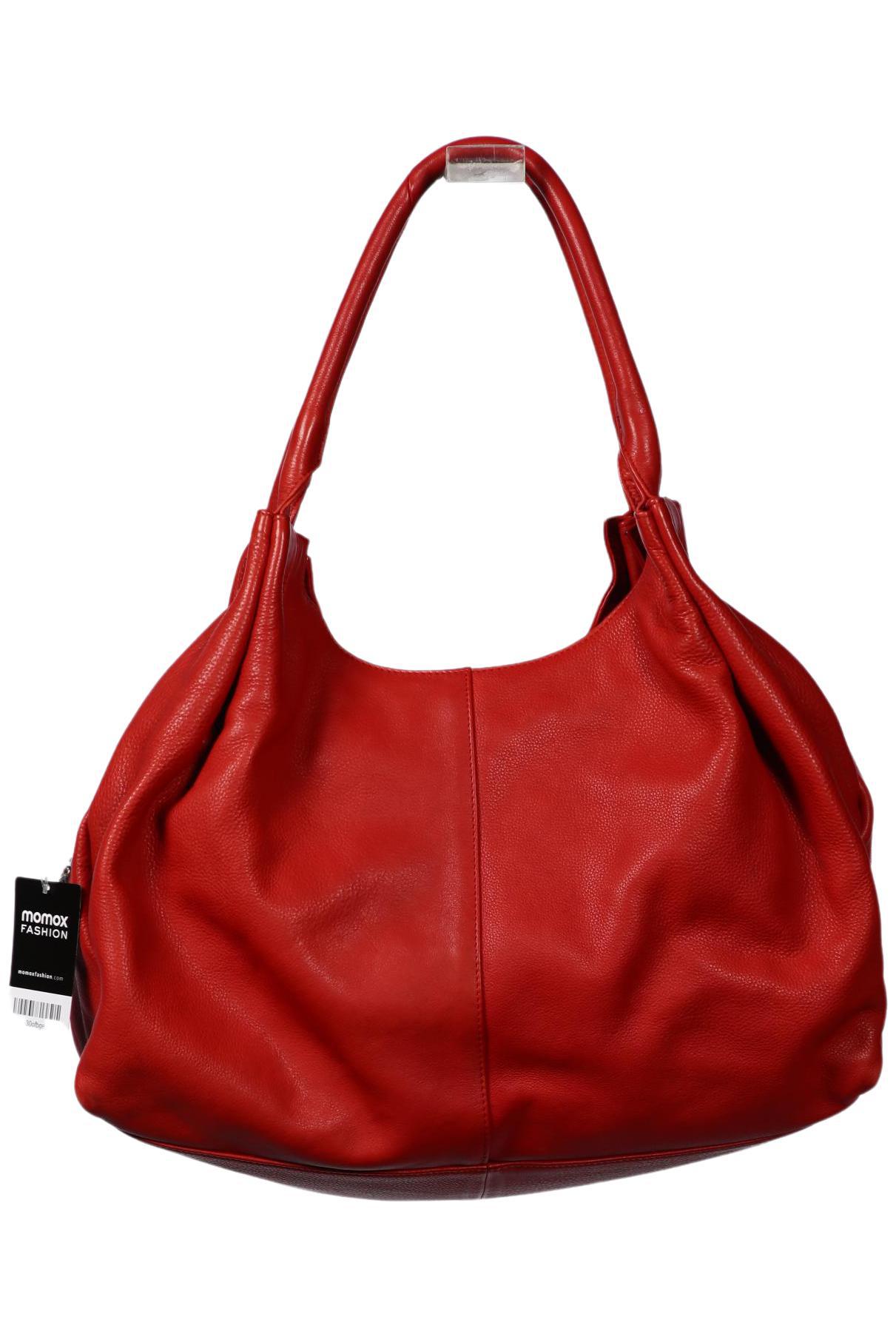 

Merlin Lederwerkstatt Damen Handtasche, rot, Gr.