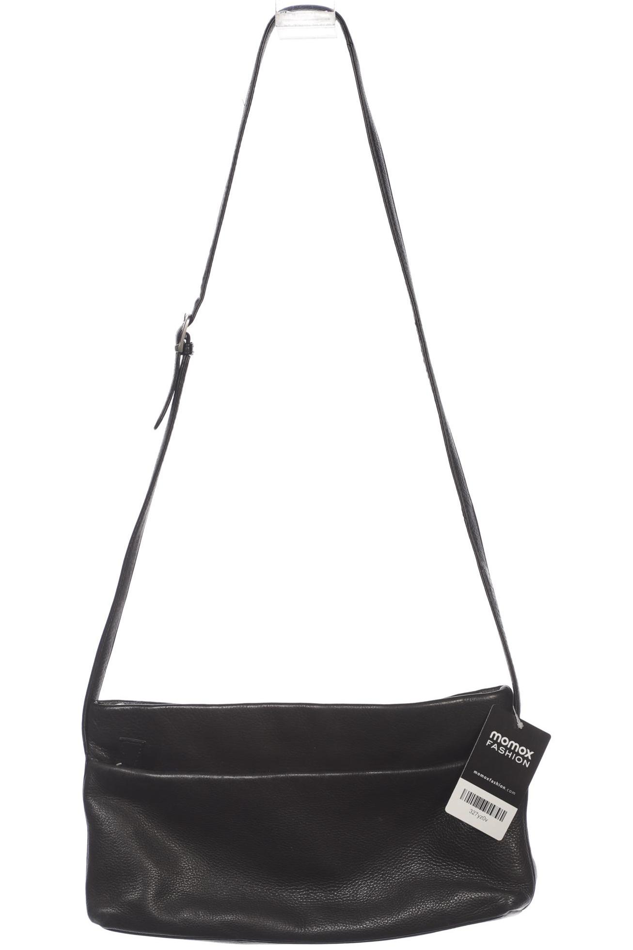 

Merlin Lederwerkstatt Damen Handtasche, schwarz, Gr.