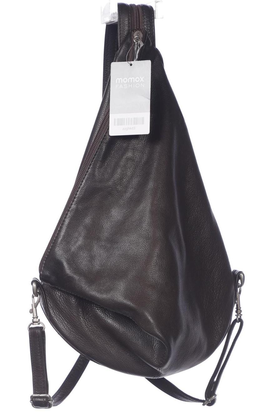 

Merlin Lederwerkstatt Damen Rucksack, braun, Gr.