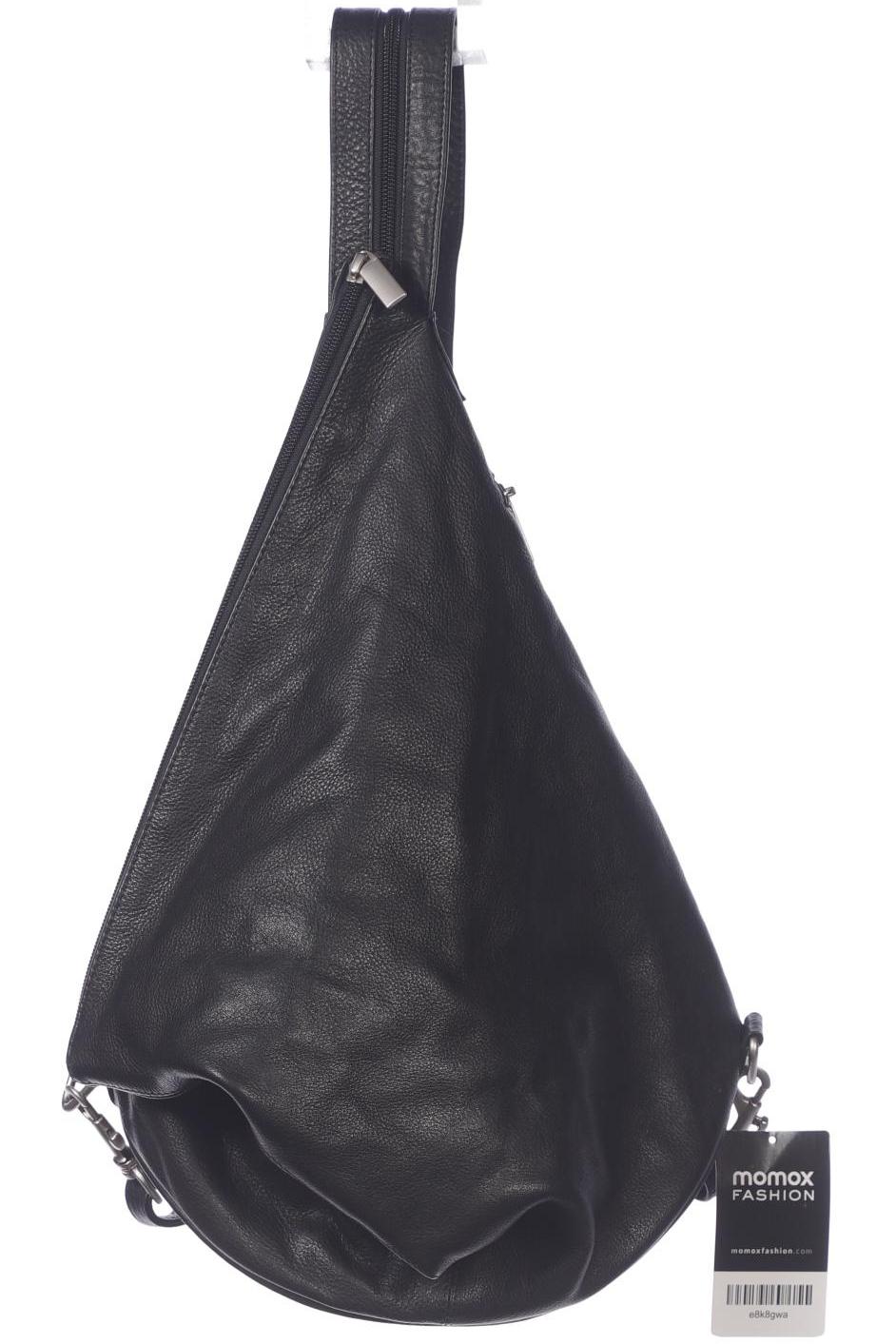 

Merlin Lederwerkstatt Damen Handtasche, schwarz, Gr.