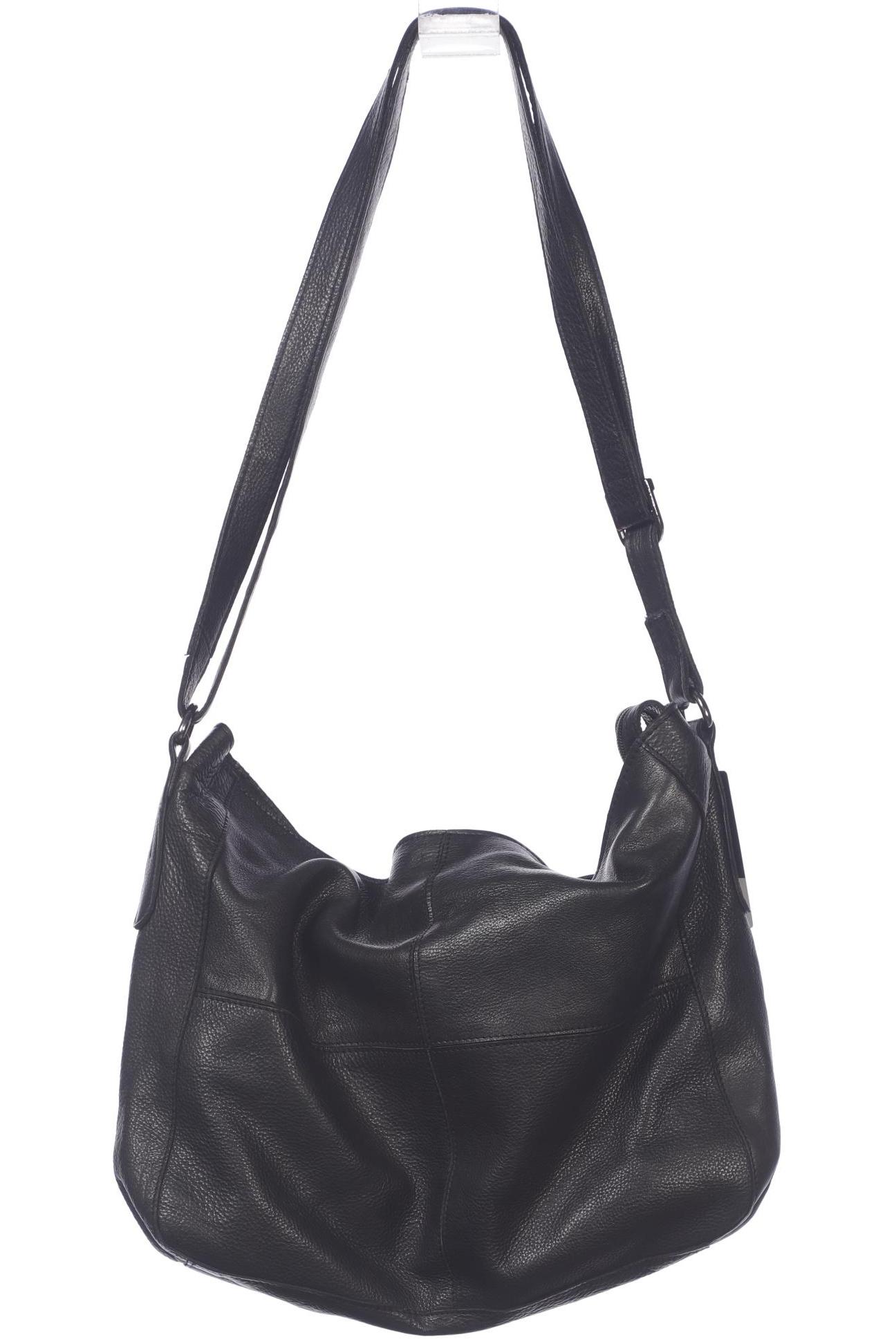 

Merlin Lederwerkstatt Damen Handtasche, schwarz, Gr.