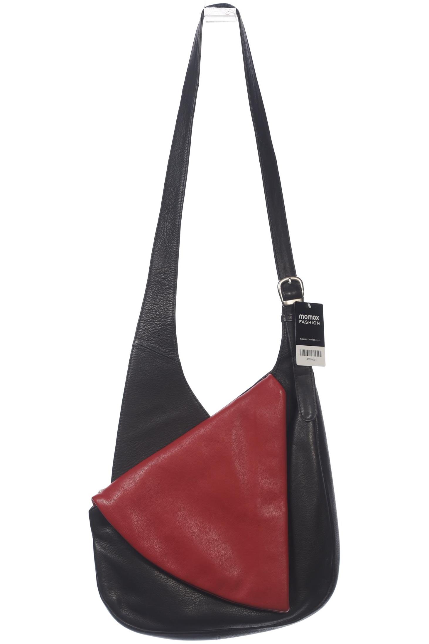 

Merlin Lederwerkstatt Damen Handtasche, schwarz, Gr.