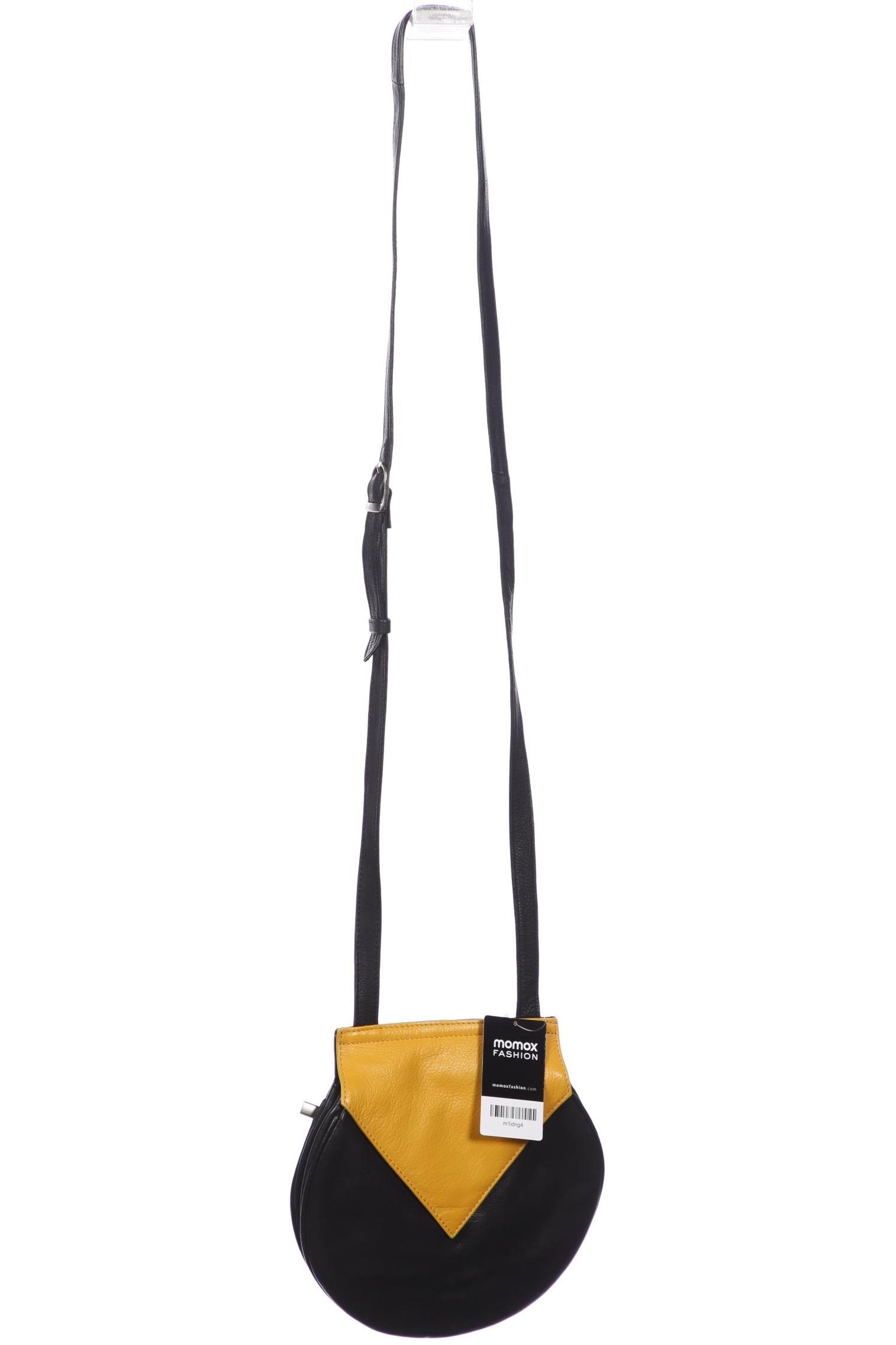 

Merlin Lederwerkstatt Damen Handtasche, schwarz, Gr.