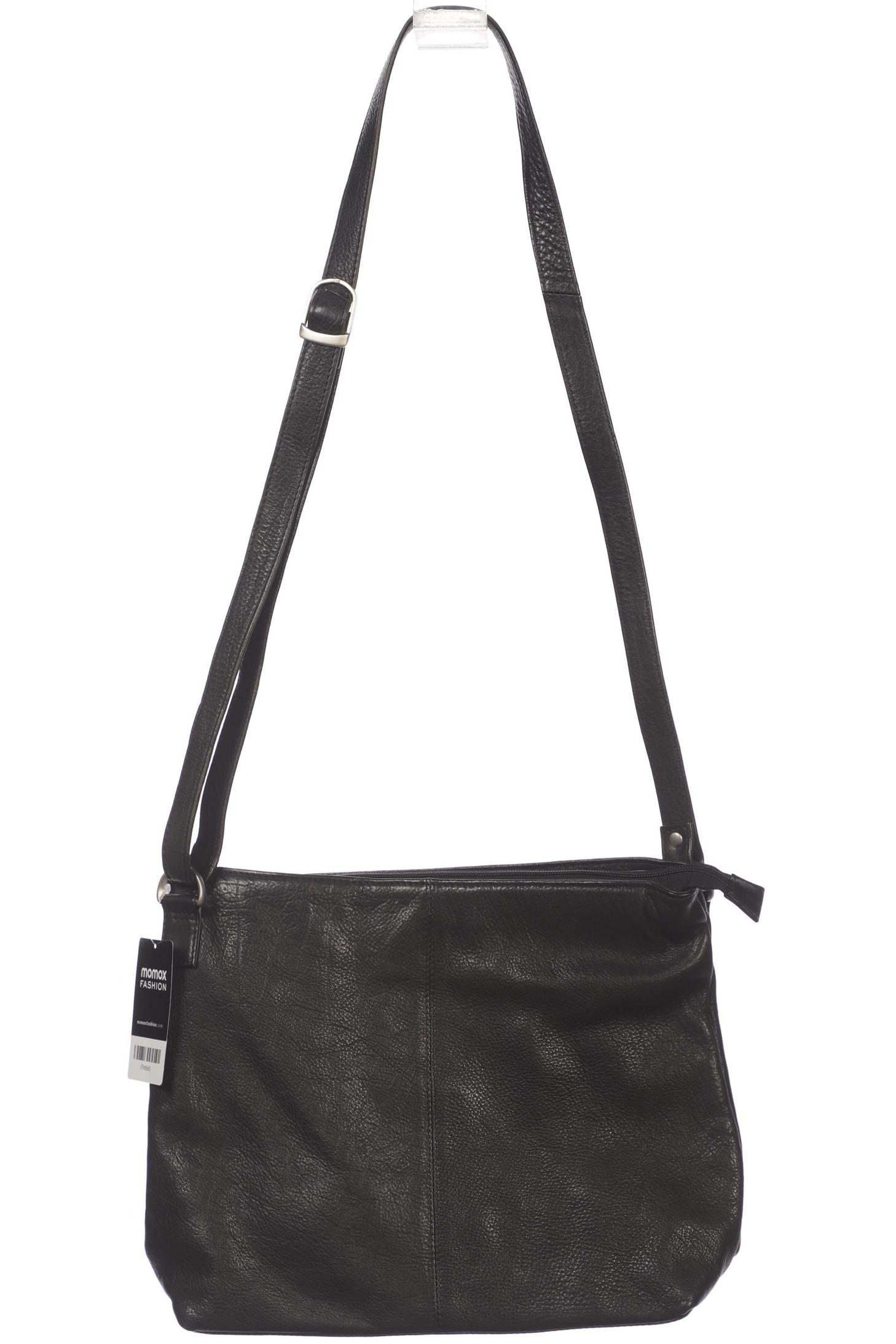 

Merlin Lederwerkstatt Damen Handtasche, schwarz, Gr.