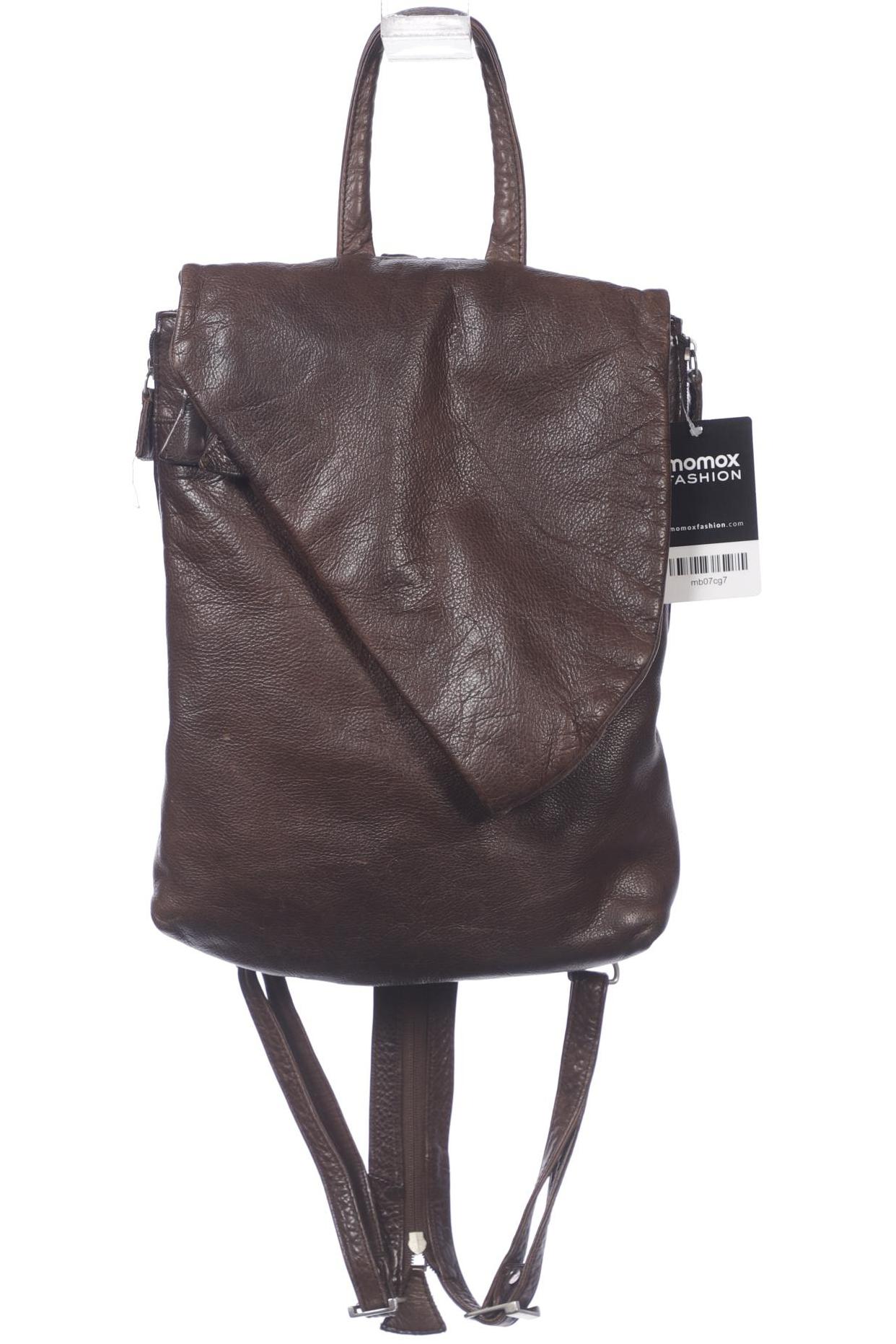 

Merlin Lederwerkstatt Damen Rucksack, braun, Gr.