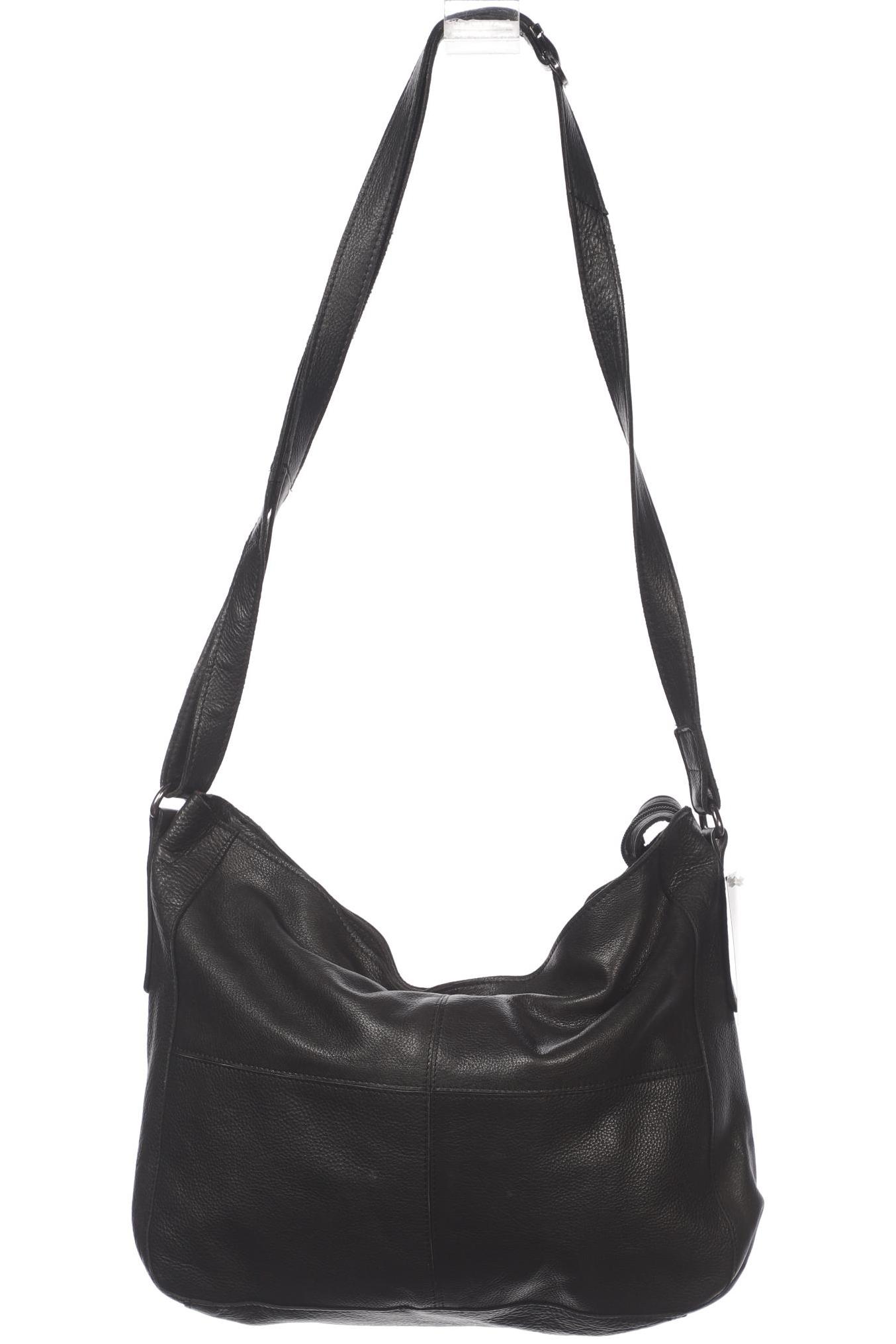 

MERLIN LEDERWERKSTATT Damen Handtasche, schwarz