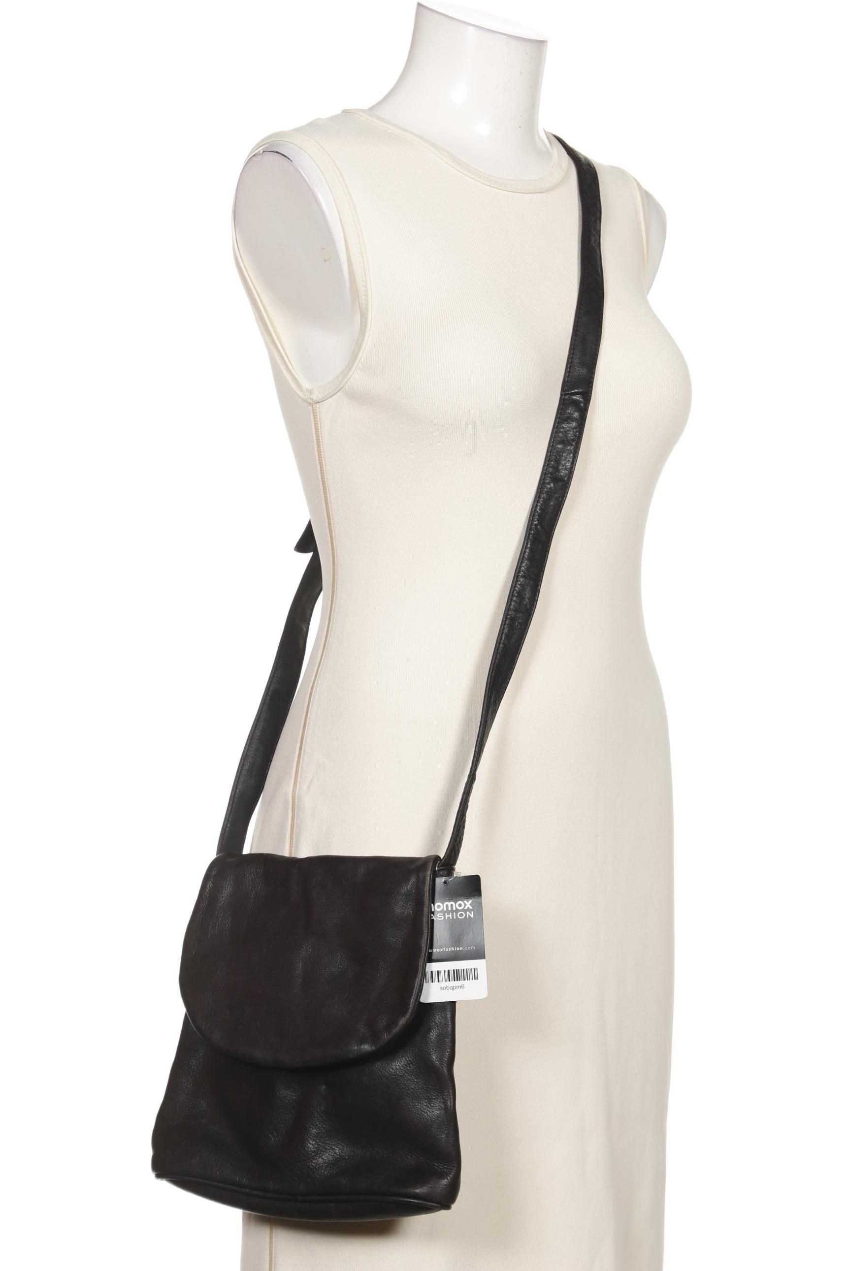 

Merlin Lederwerkstatt Damen Handtasche, schwarz, Gr.