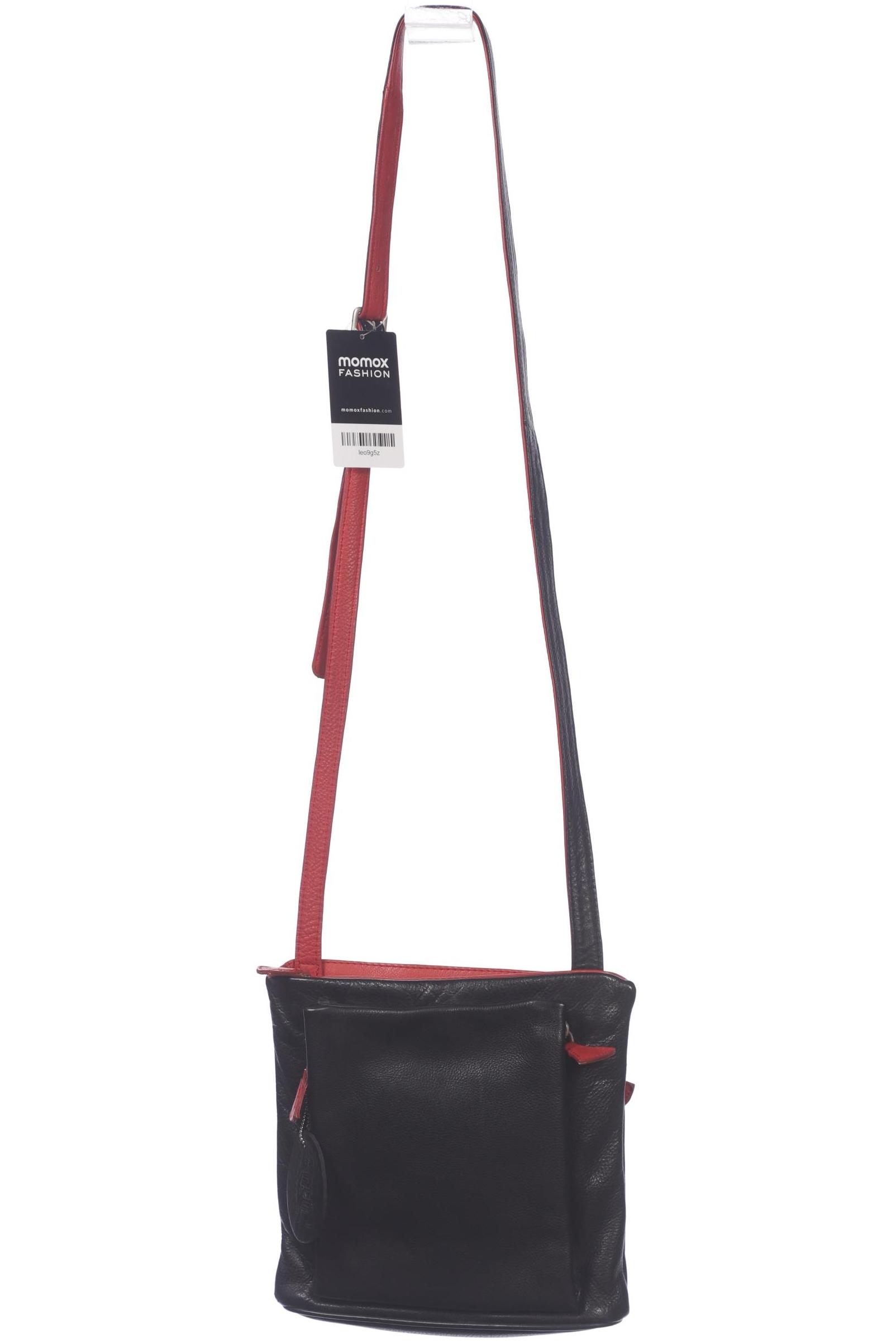 

Merlin Lederwerkstatt Damen Handtasche, schwarz, Gr.