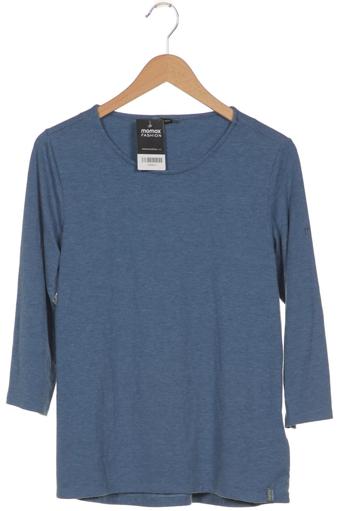 

meru Damen Langarmshirt, blau, Gr. 40