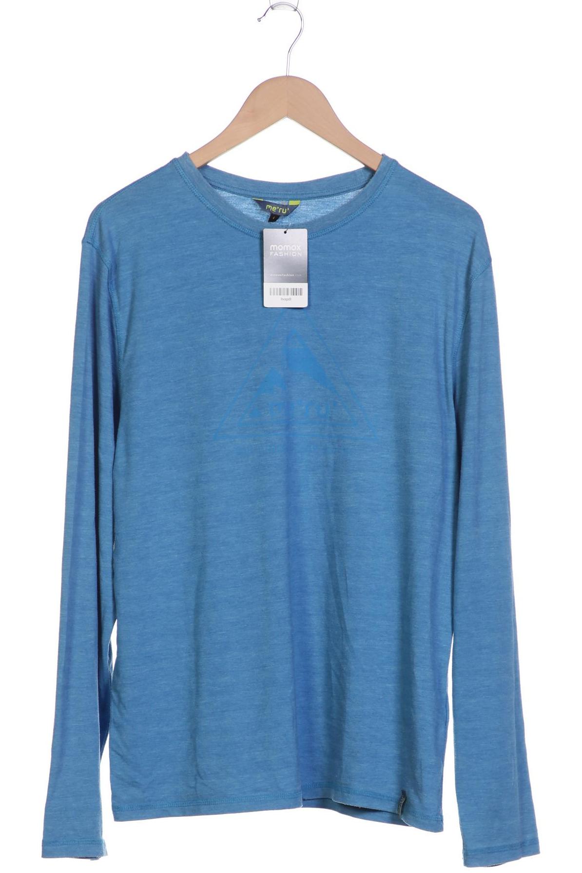 

meru Herren Langarmshirt, blau, Gr. 52