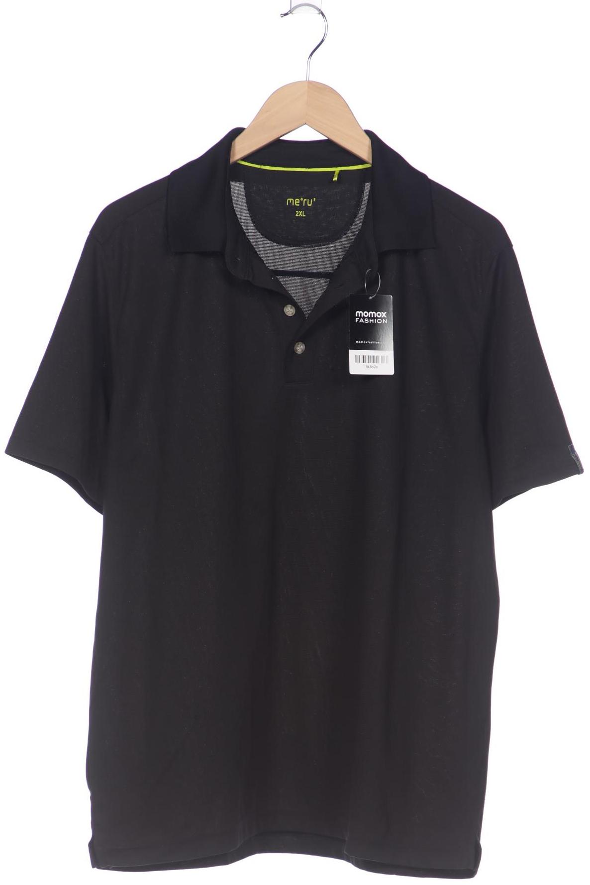 

meru Herren Poloshirt, schwarz, Gr. 56