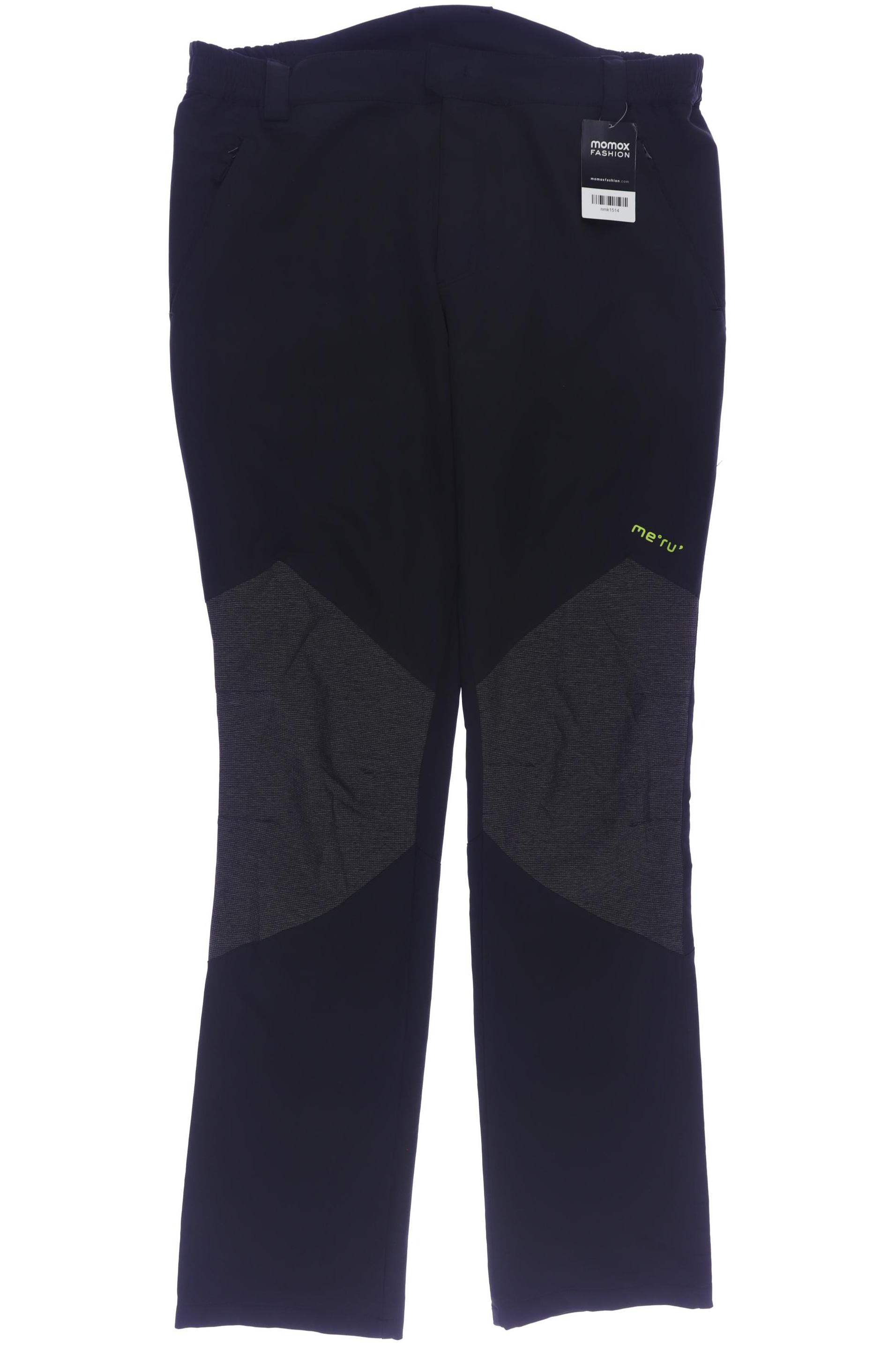 

meru Herren Stoffhose, schwarz, Gr. 0