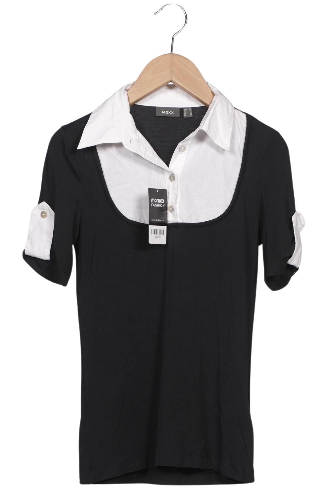 

Mexx Damen Poloshirt, schwarz, Gr. 34