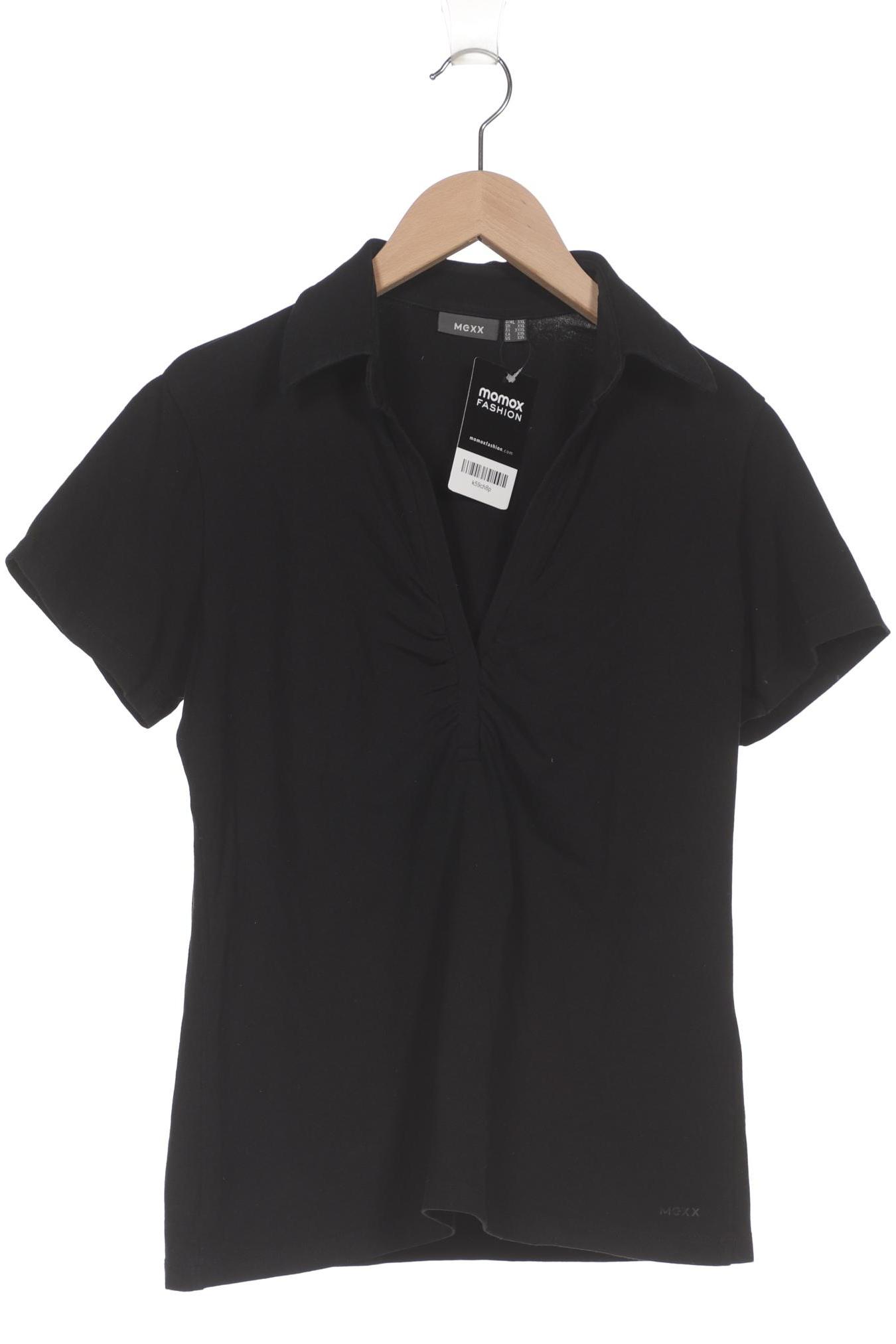 

Mexx Damen Poloshirt, schwarz, Gr. 46