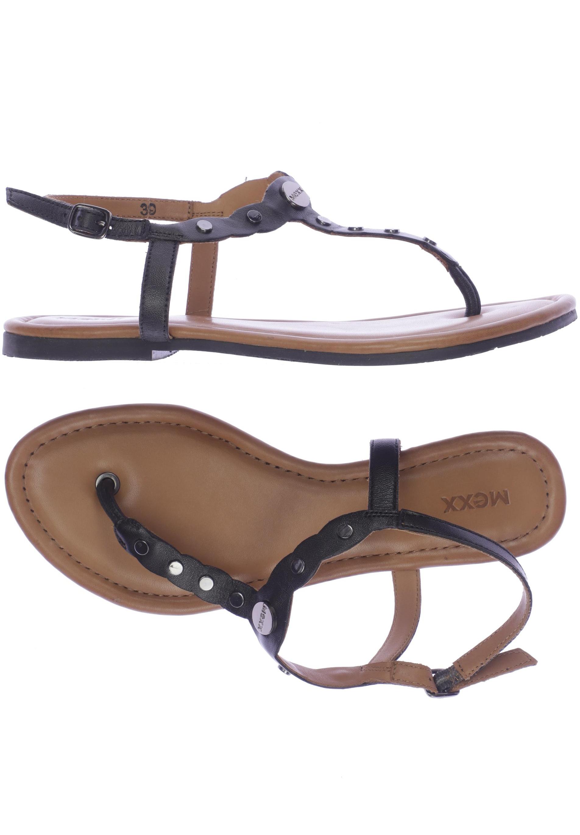 

MEXX Damen Sandale, schwarz