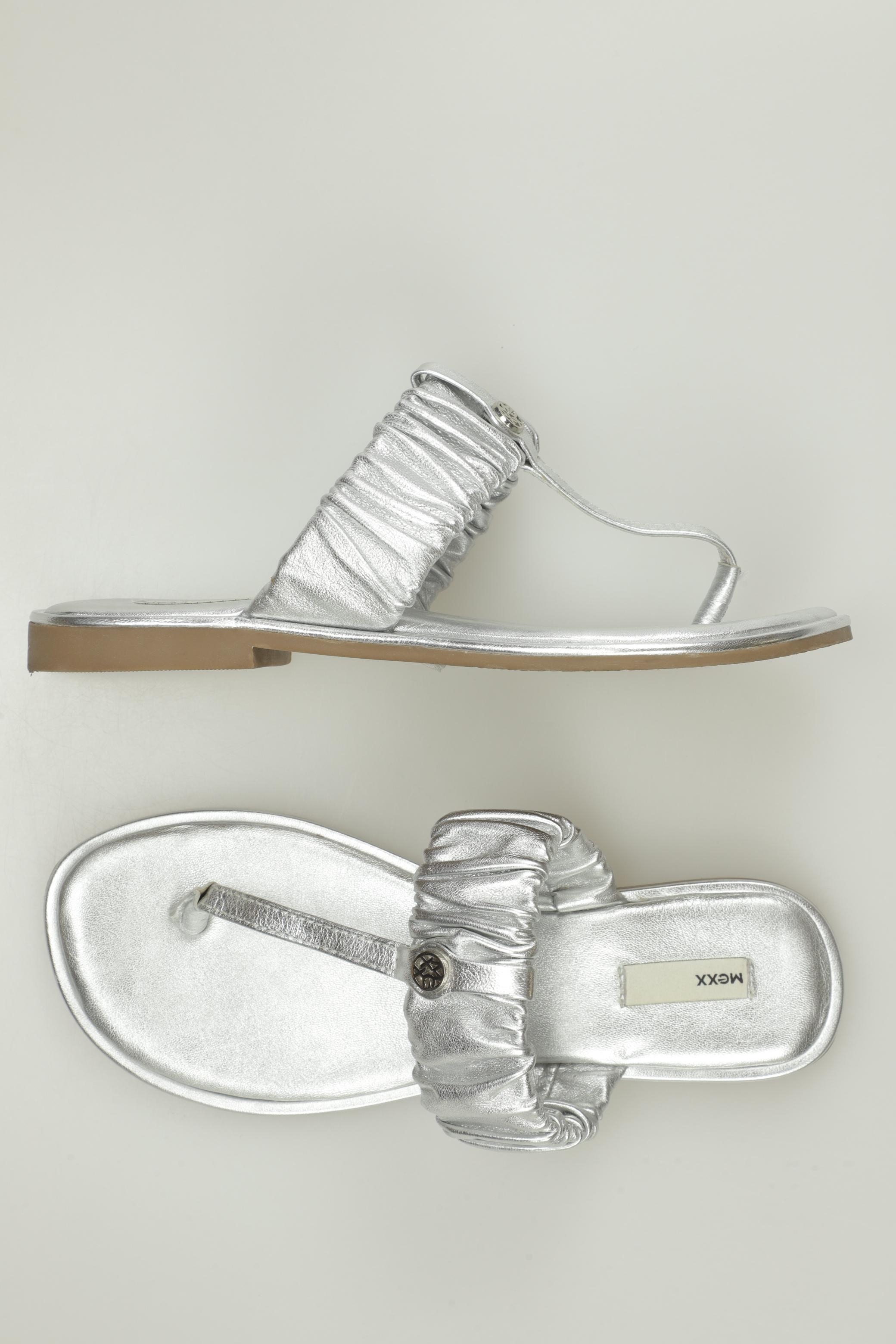 

Mexx Damen Sandale, silber, Gr. 38