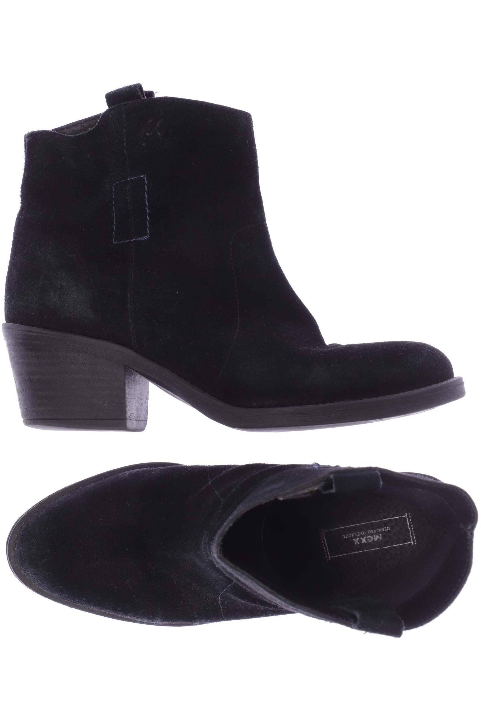 

MEXX Damen Stiefelette, schwarz