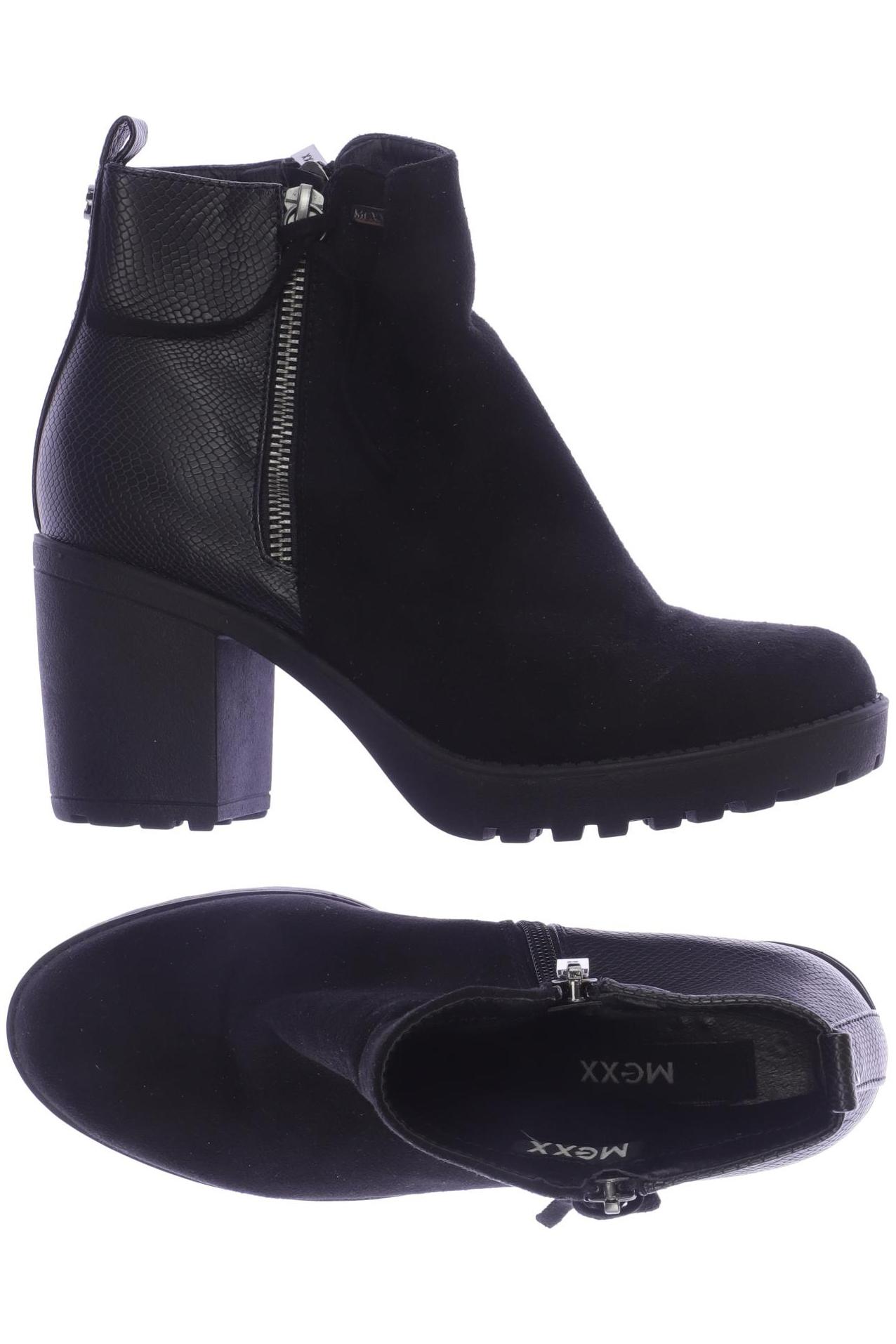 

MEXX Damen Stiefelette, schwarz