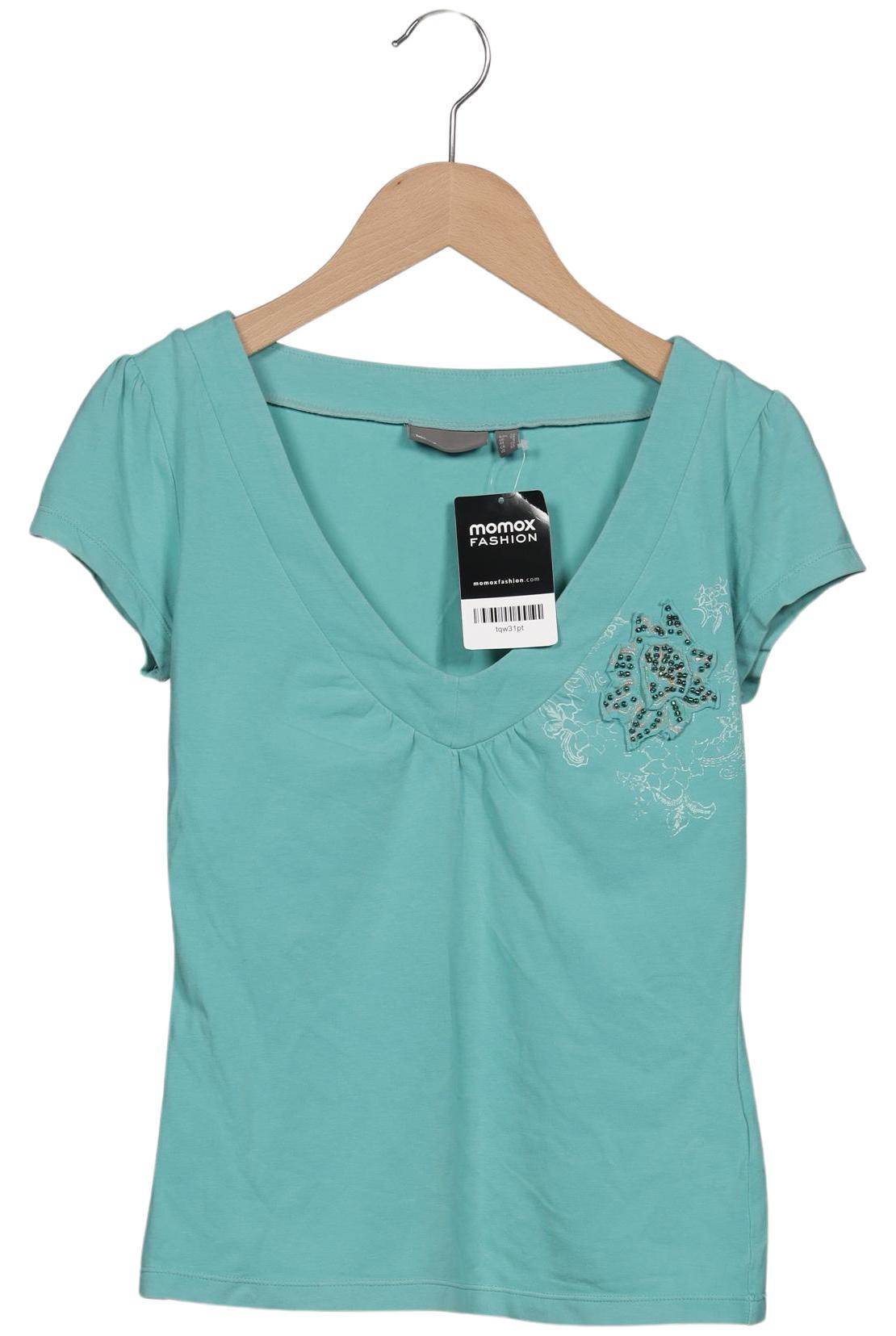 

Mexx Damen T-Shirt, türkis, Gr. 34