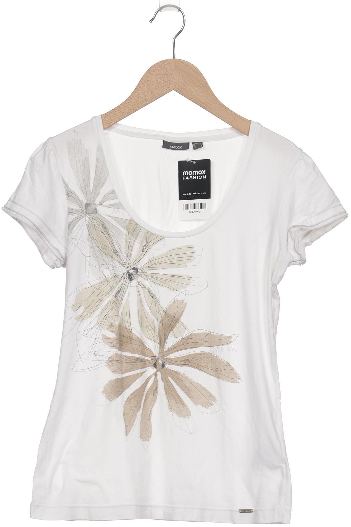 

Mexx Damen T-Shirt, weiß, Gr. 42
