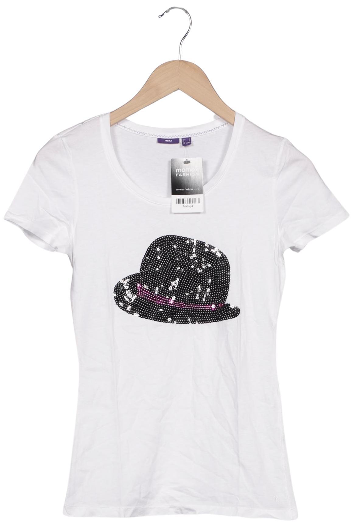 

Mexx Damen T-Shirt, weiß, Gr. 34