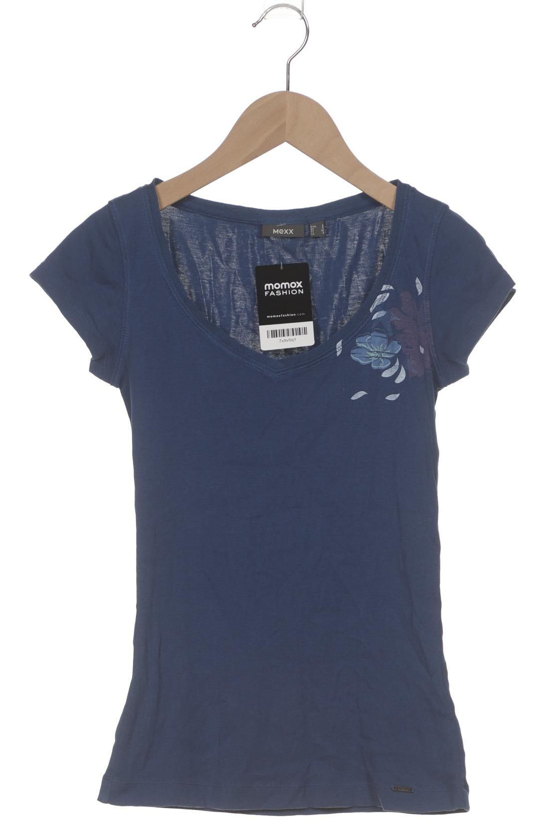 

Mexx Damen T-Shirt, blau, Gr. 36