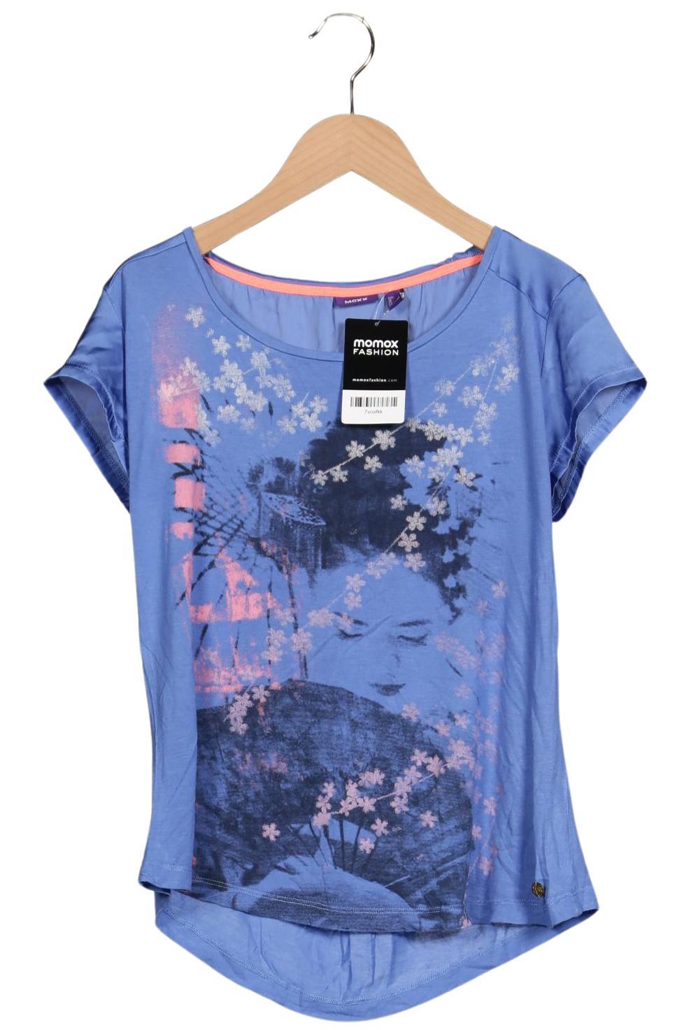 

Mexx Damen T-Shirt, blau, Gr. 34