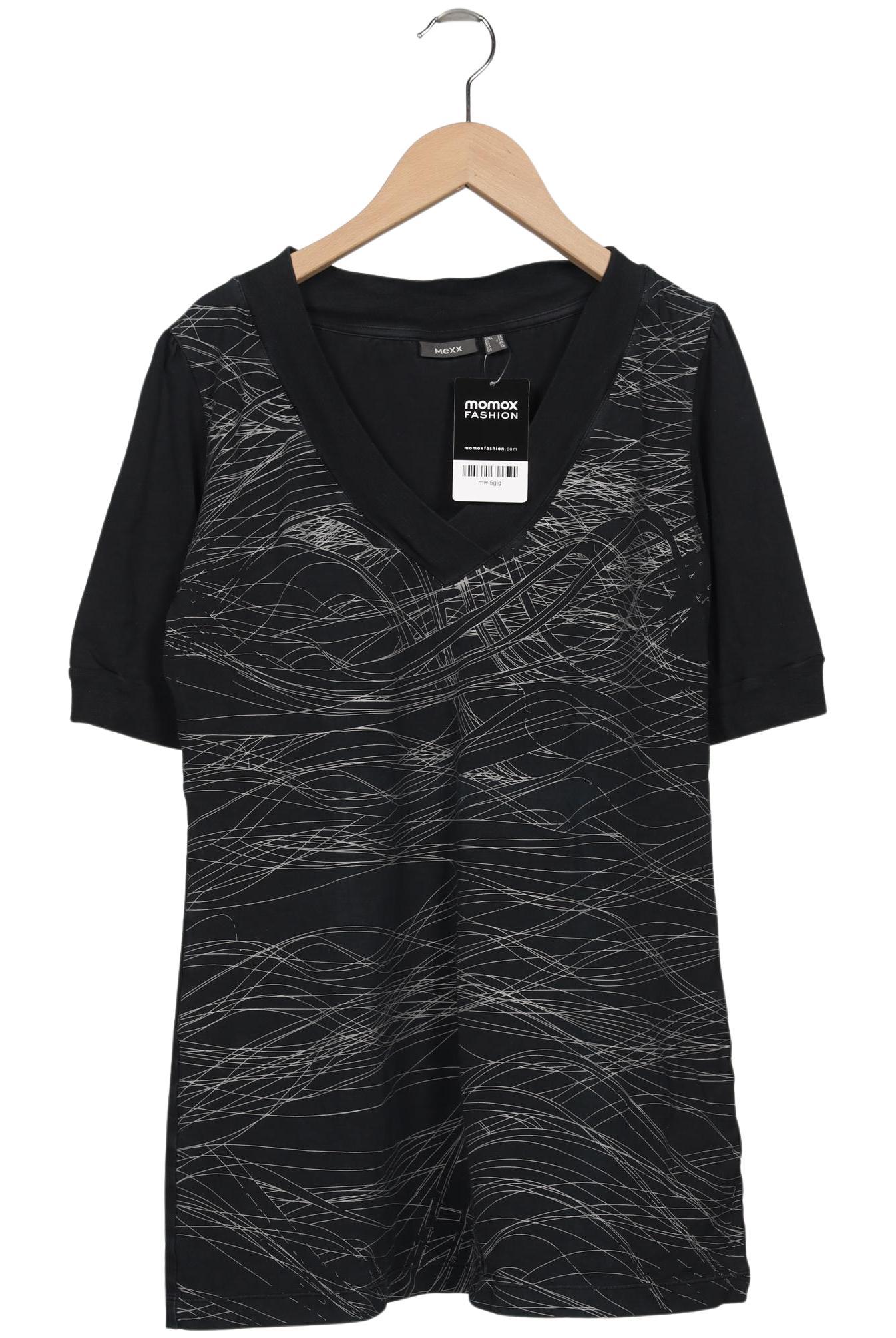 

Mexx Damen T-Shirt, schwarz, Gr. 44