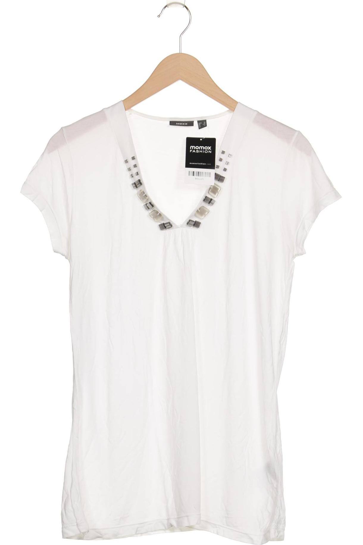 

Mexx Damen T-Shirt, cremeweiß, Gr. 44