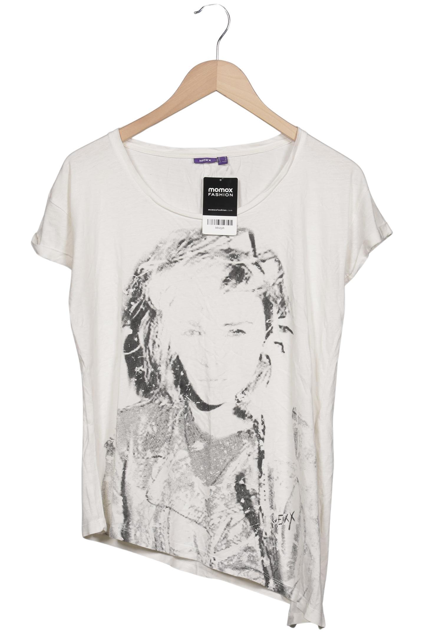 

Mexx Damen T-Shirt, cremeweiß, Gr. 34