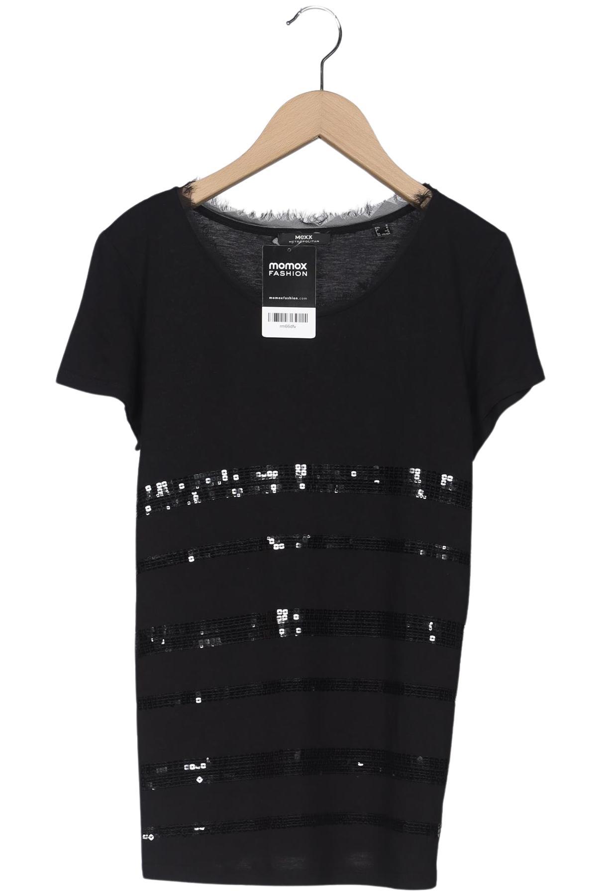 

Mexx Damen T-Shirt, schwarz, Gr. 38