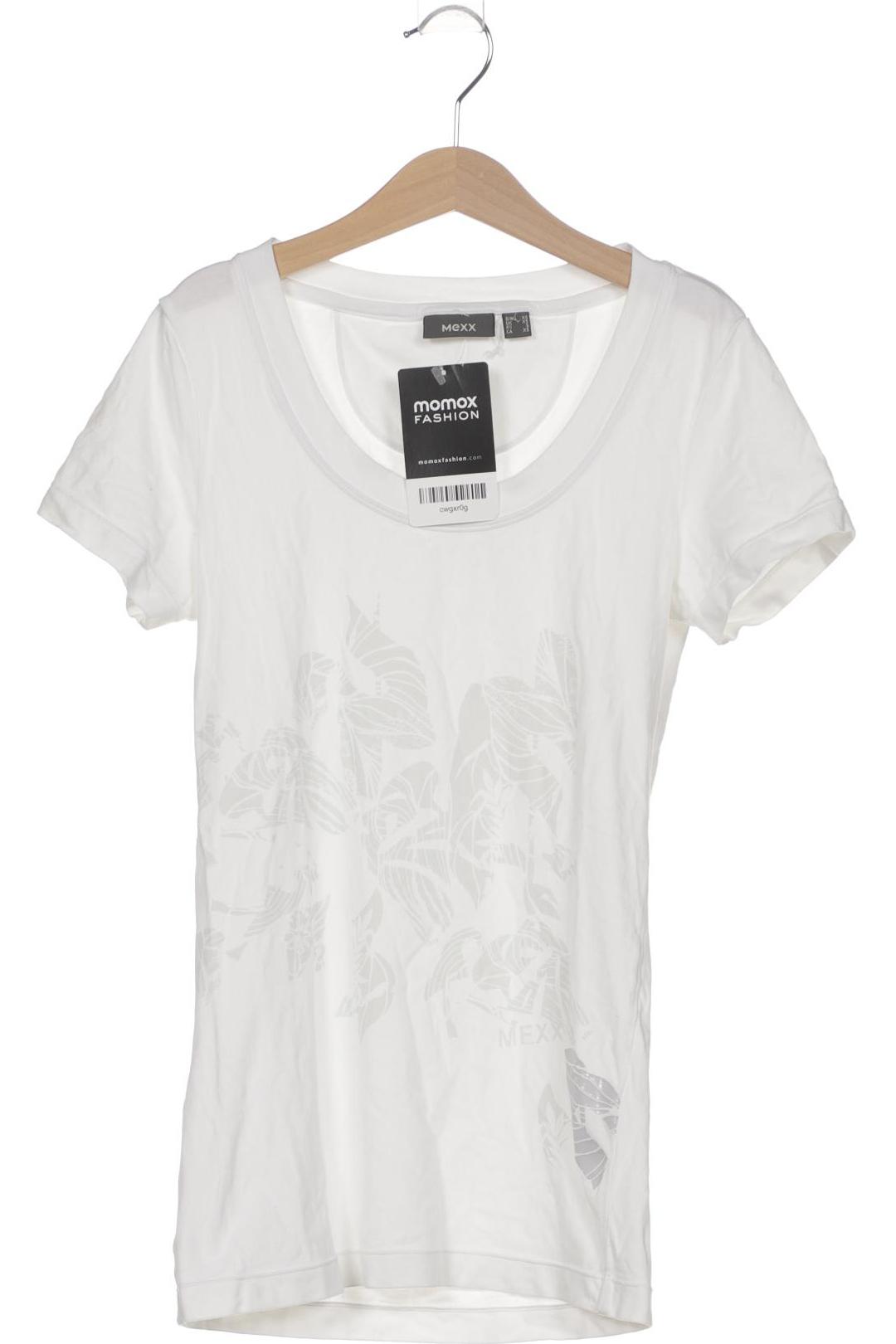 

Mexx Damen T-Shirt, weiß, Gr. 34