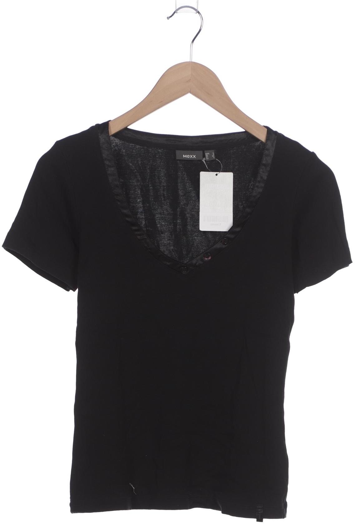 

Mexx Damen T-Shirt, schwarz, Gr. 42