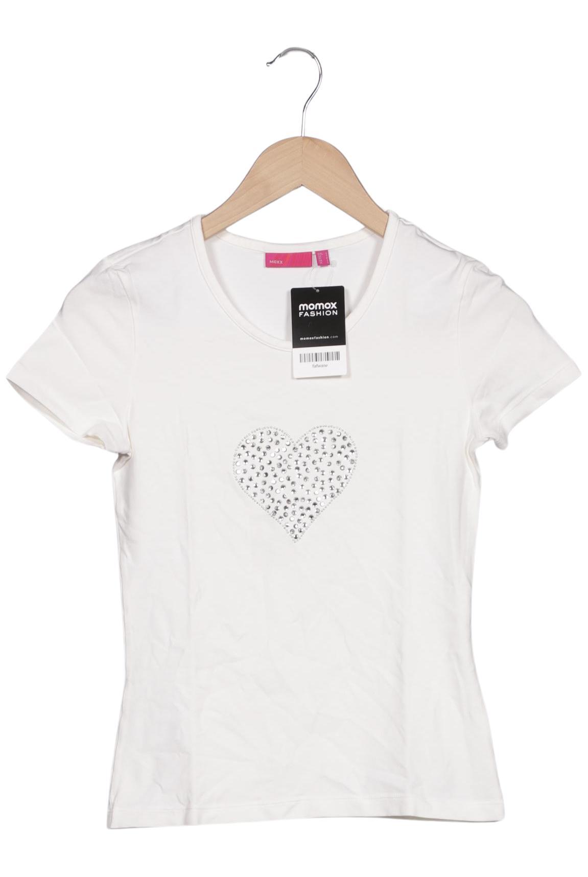 

Mexx Damen T-Shirt, cremeweiß, Gr. 36