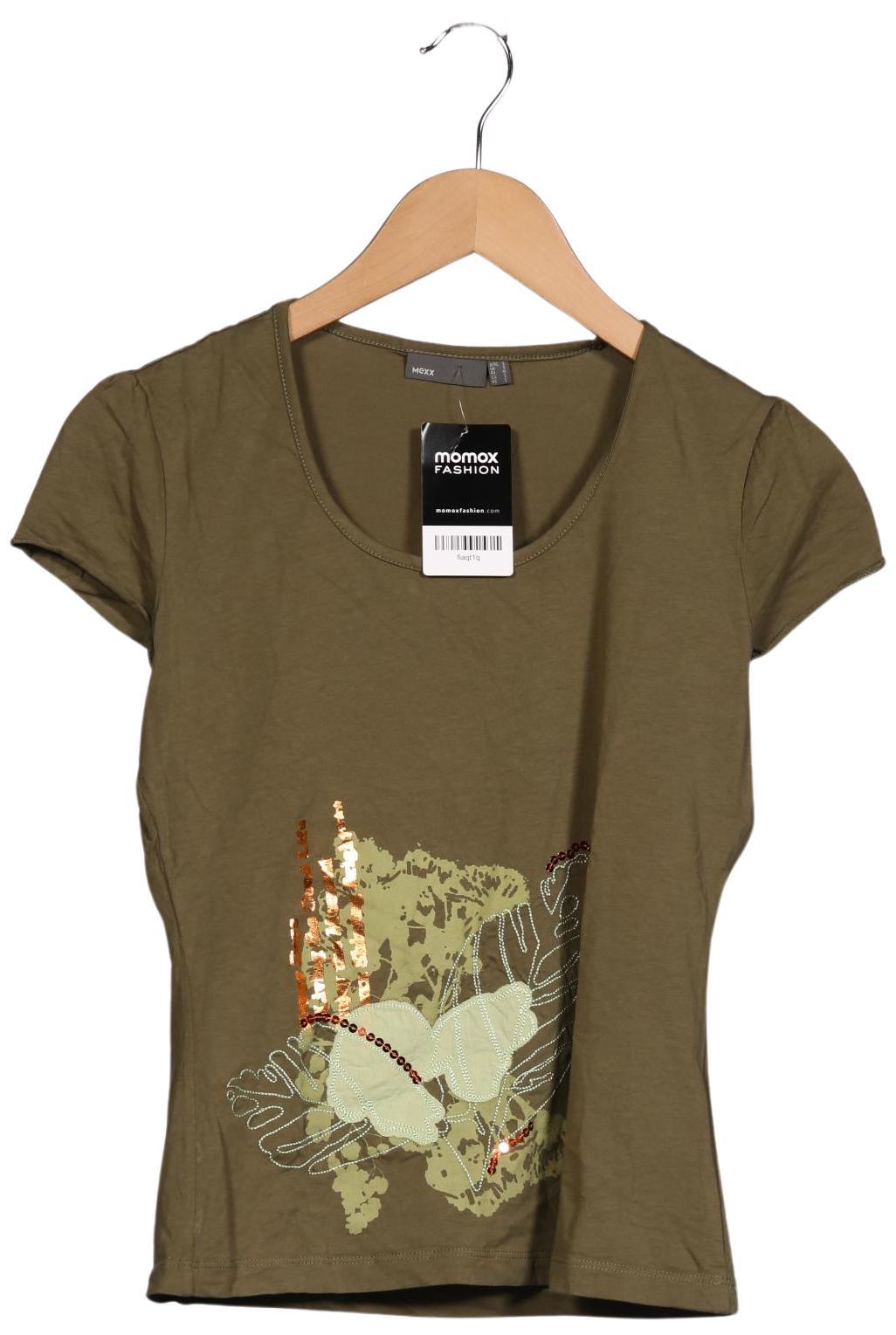 

Mexx Damen T-Shirt, grün, Gr. 36