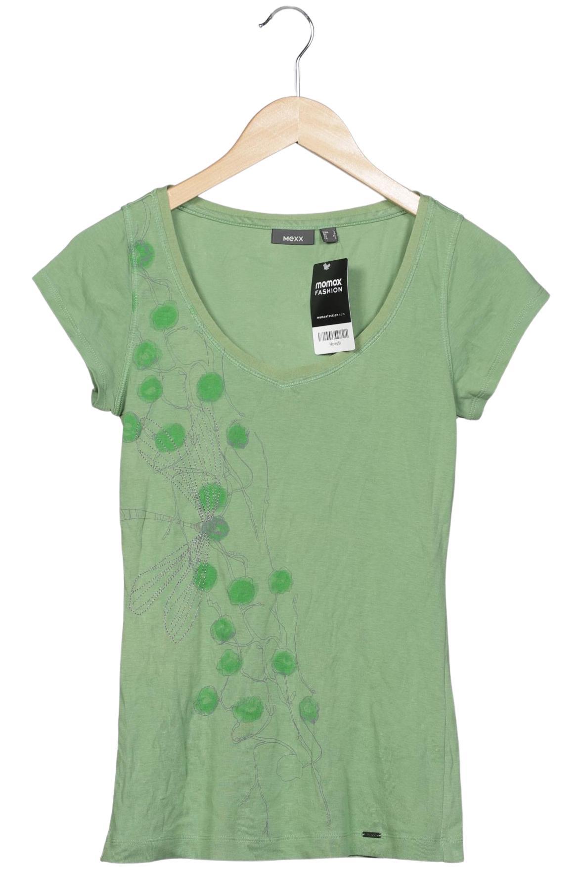 

Mexx Damen T-Shirt, hellgrün, Gr. 42