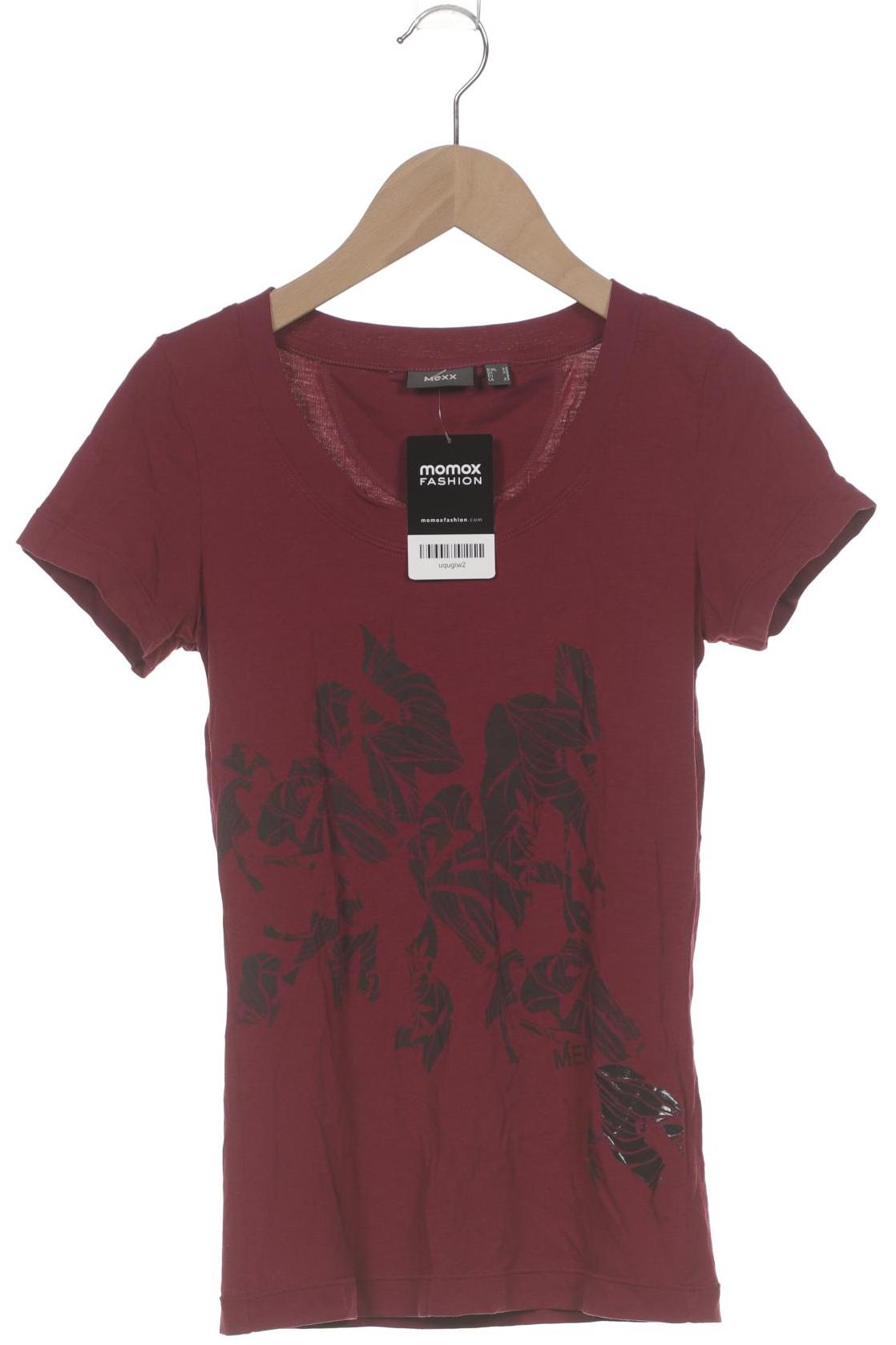 

Mexx Damen T-Shirt, bordeaux, Gr. 34