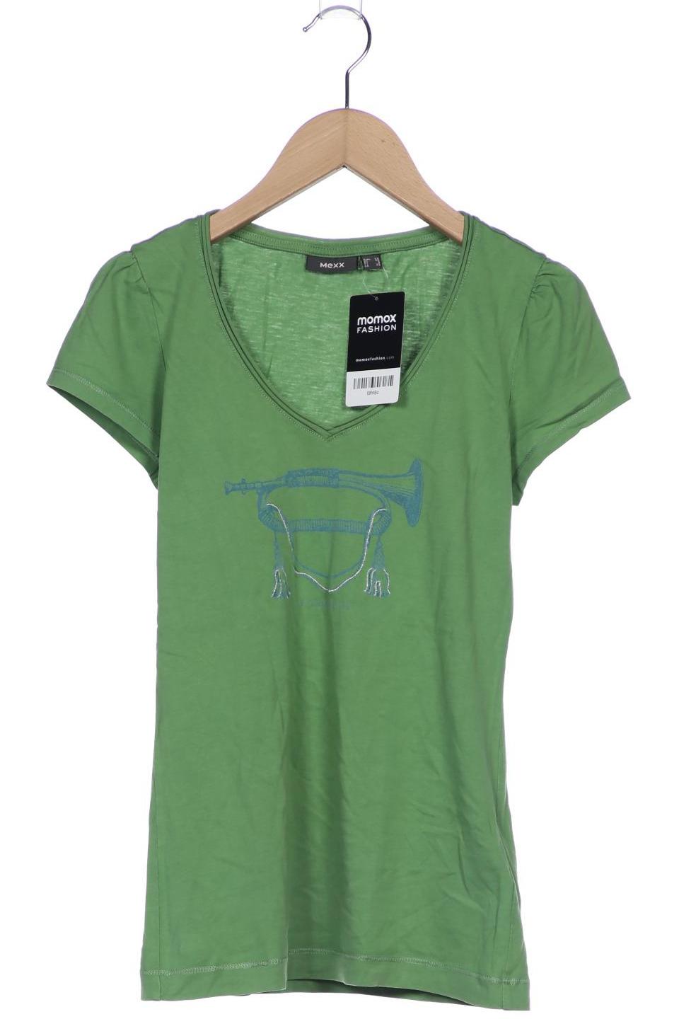 

Mexx Damen T-Shirt, grün, Gr. 34