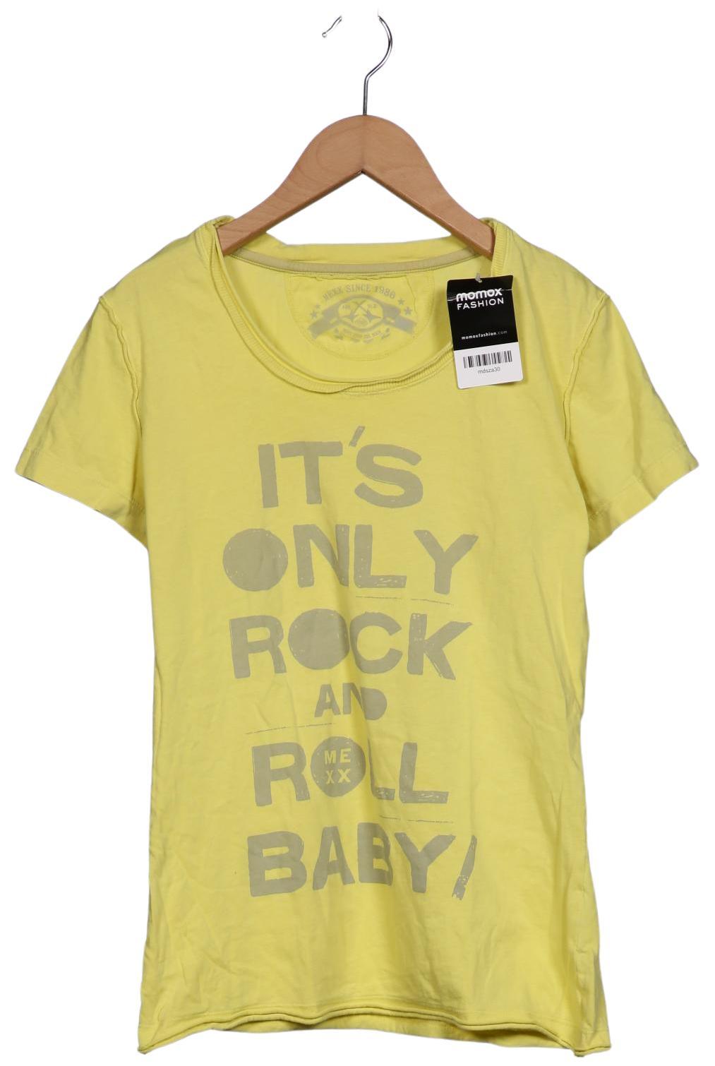 

Mexx Damen T-Shirt, gelb, Gr. 42