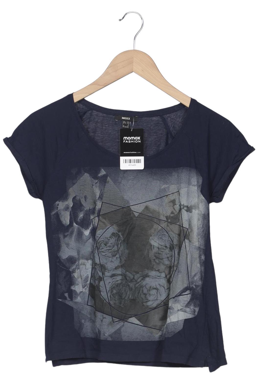 

Mexx Damen T-Shirt, marineblau, Gr. 34