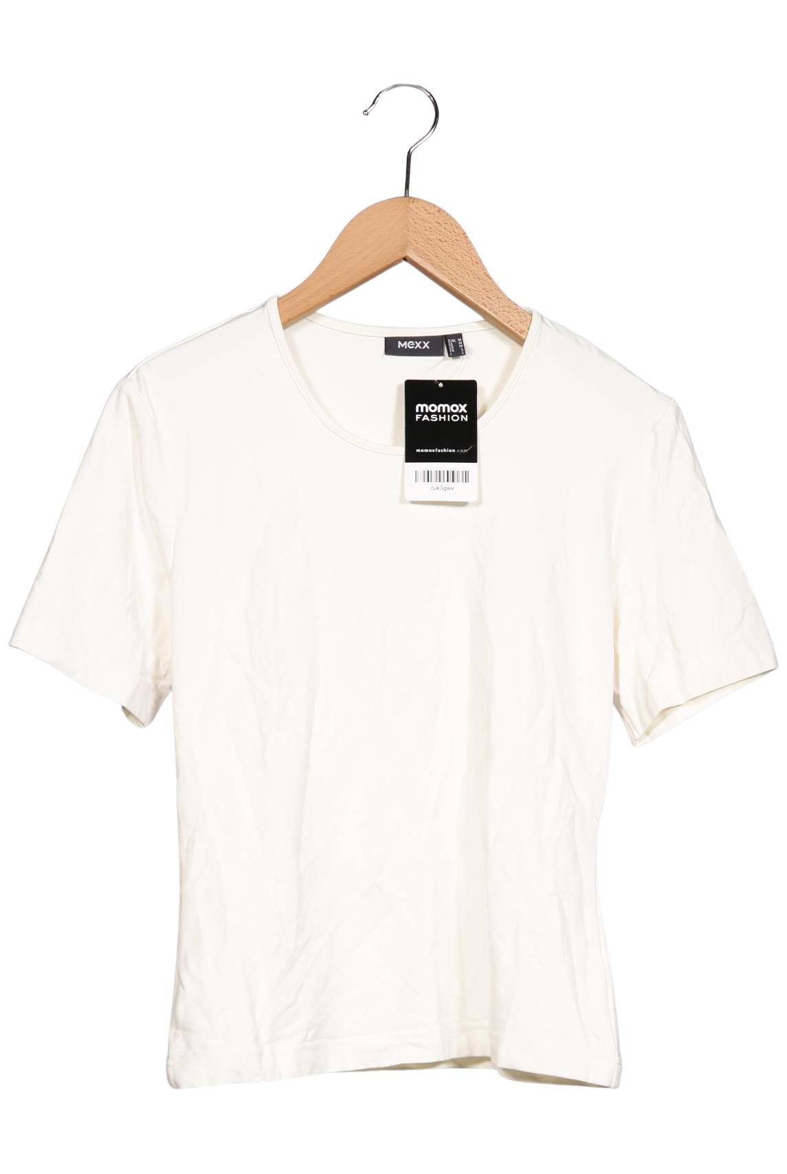 

Mexx Damen T-Shirt, cremeweiß, Gr. 38