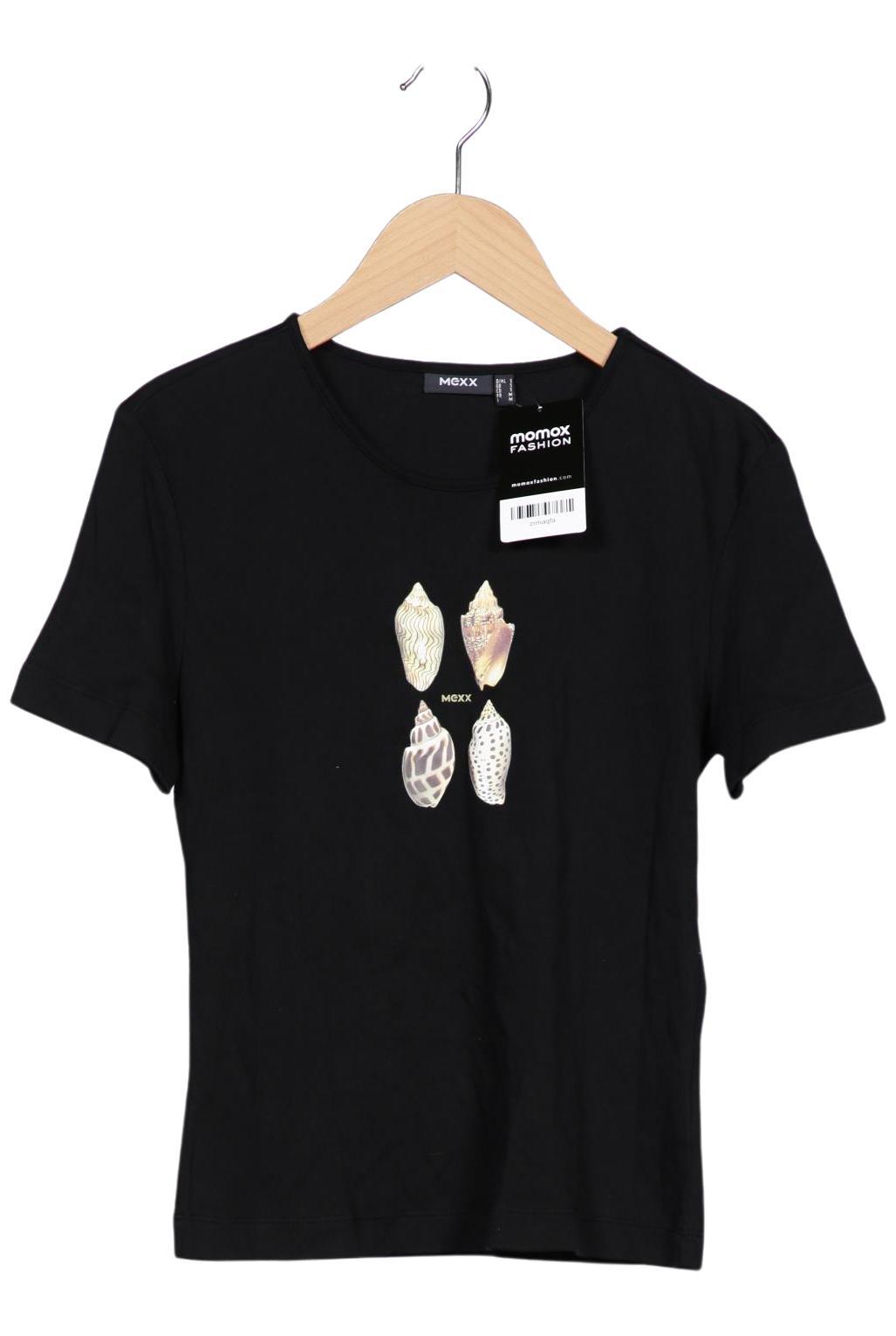 

Mexx Damen T-Shirt, schwarz, Gr. 36