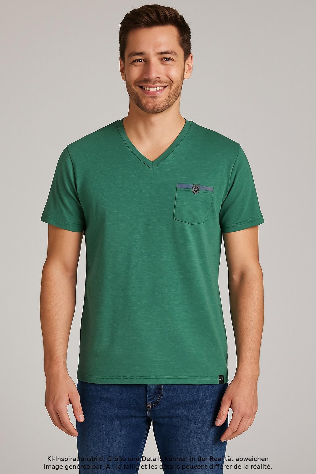 

Mexx Herren T-Shirt, grün, Gr. 48