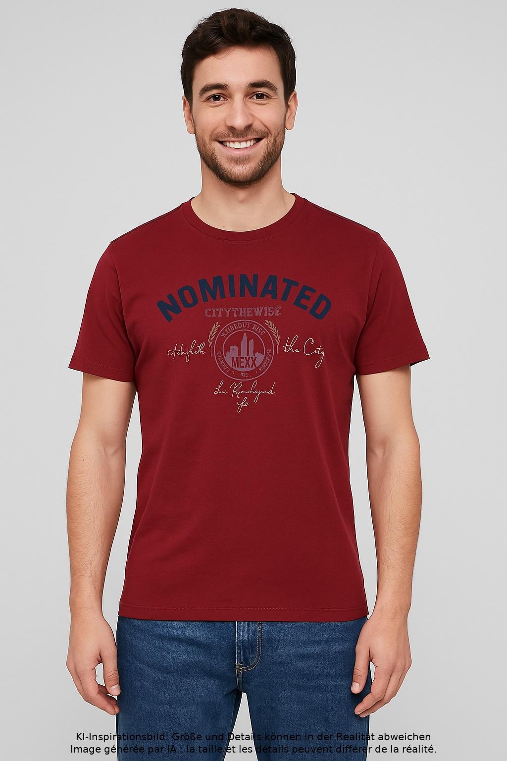 

Mexx Herren T-Shirt, rot, Gr. 46